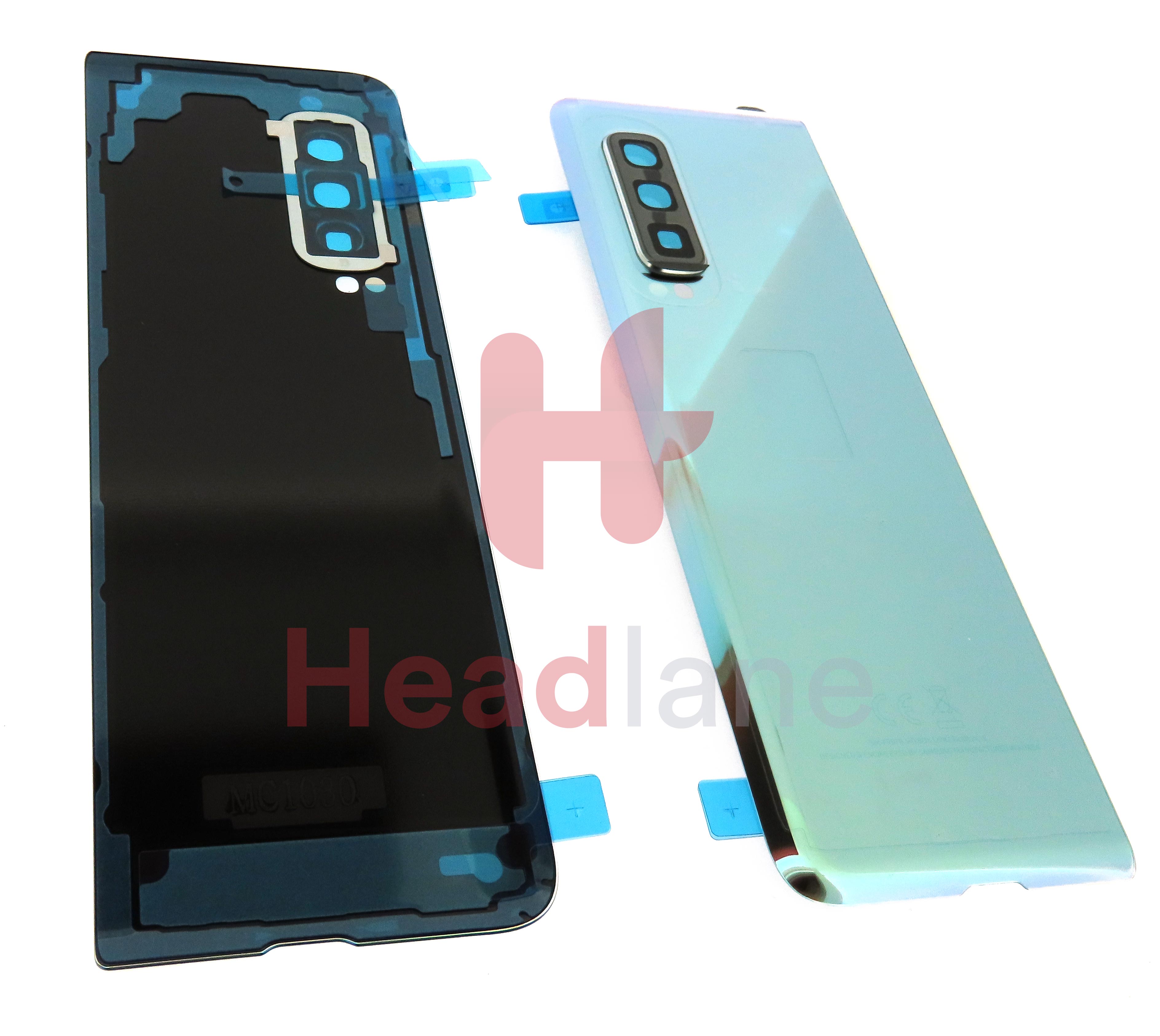 Samsung SM-F907 Galaxy Fold 5G Back / Battery Cover - Silver