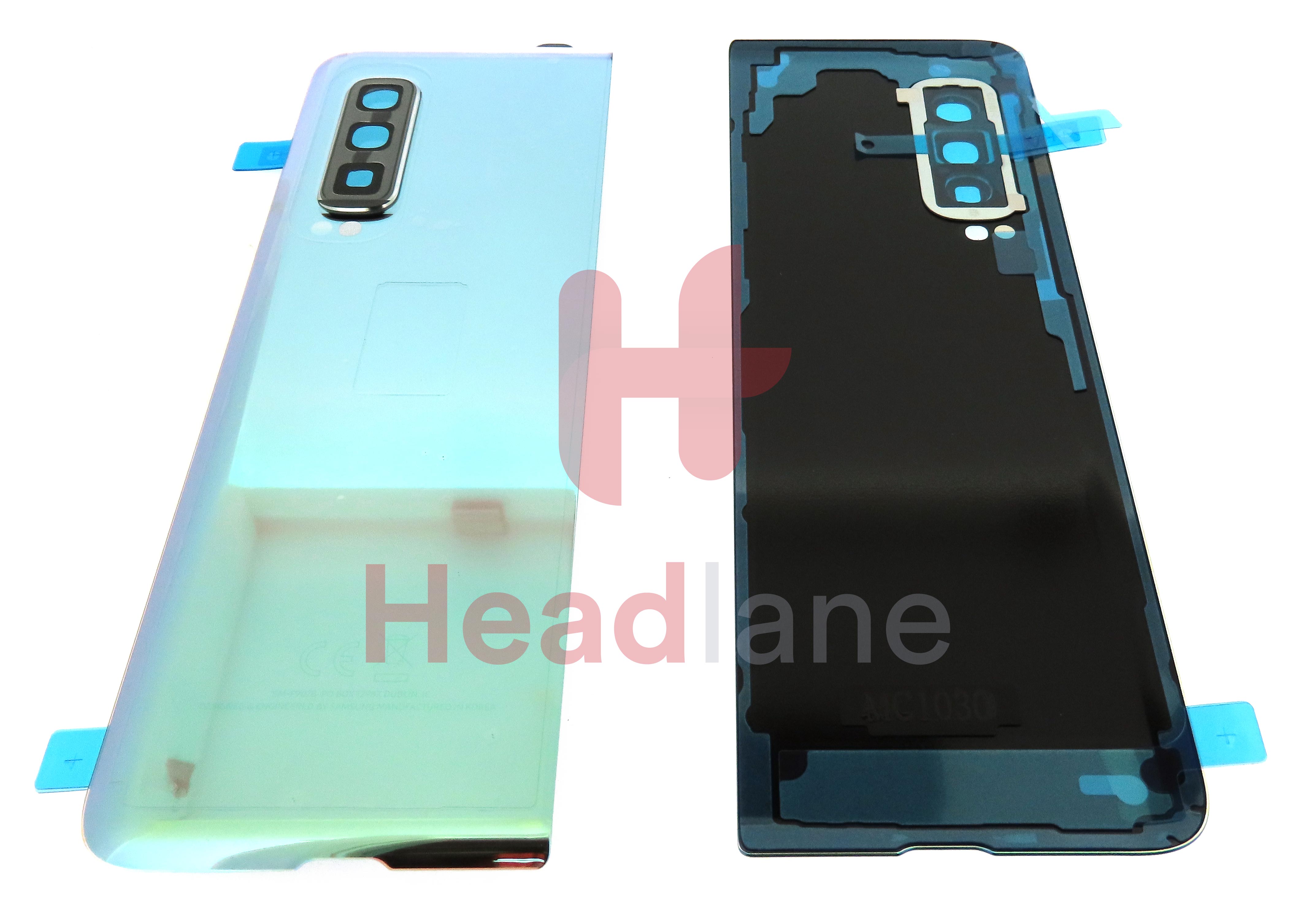 Samsung SM-F907 Galaxy Fold 5G Back / Battery Cover - Silver