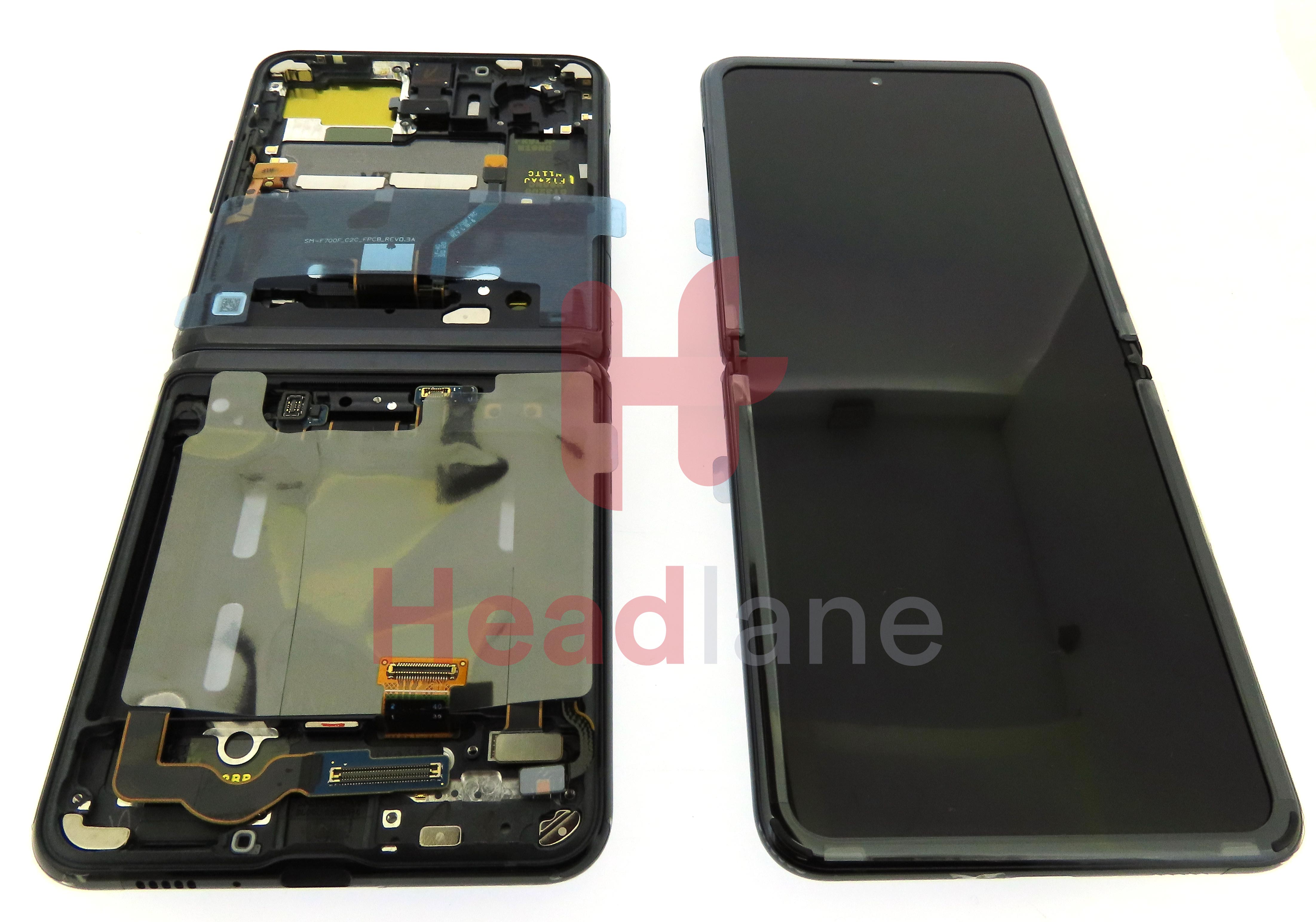 Samsung SM-F700 Galaxy Z Flip LCD Display / Screen + Touch - Black