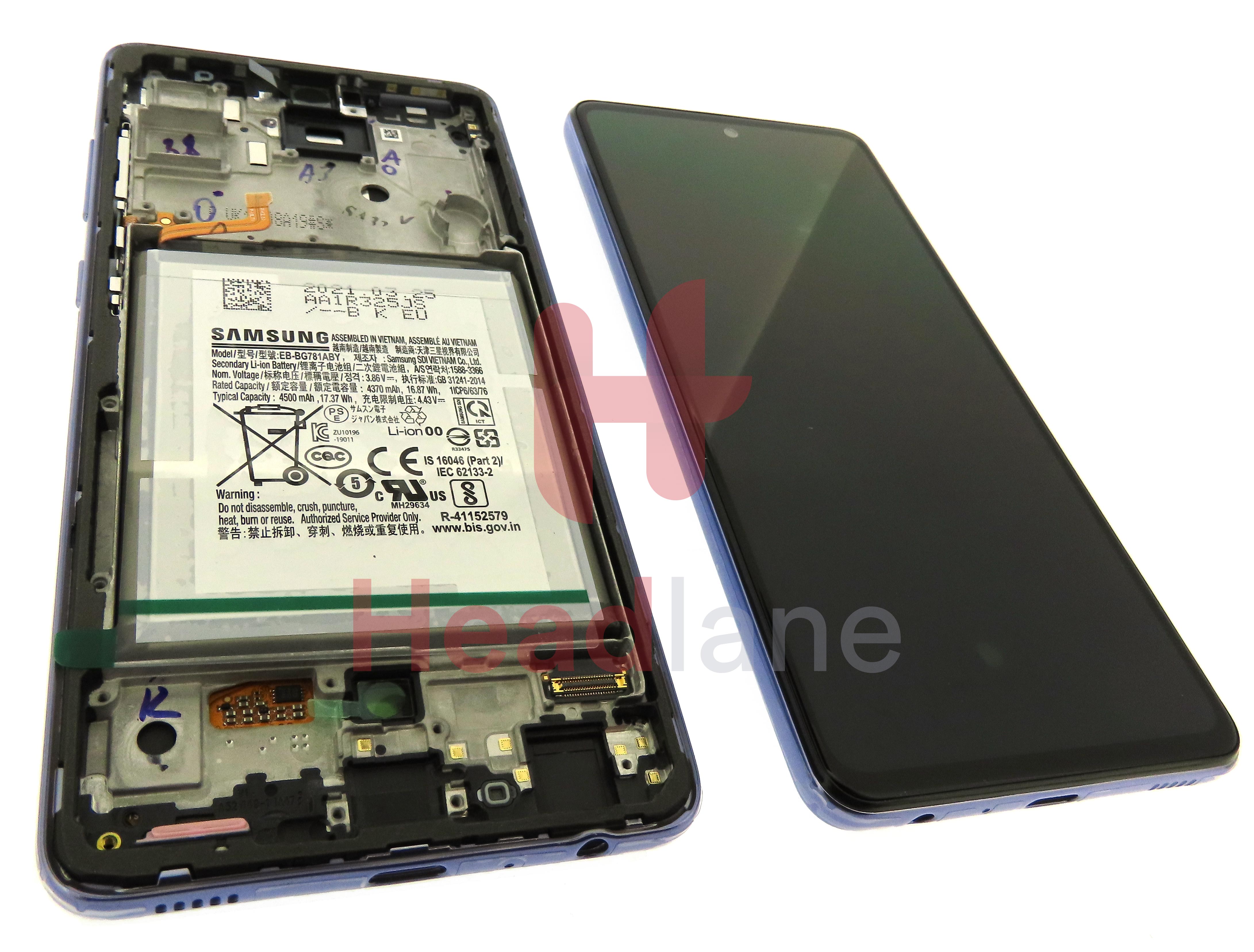 Samsung SM-A525 A526 Galaxy A52 4G A52 5G LCD Display / Screen + Touch + Battery - Violet