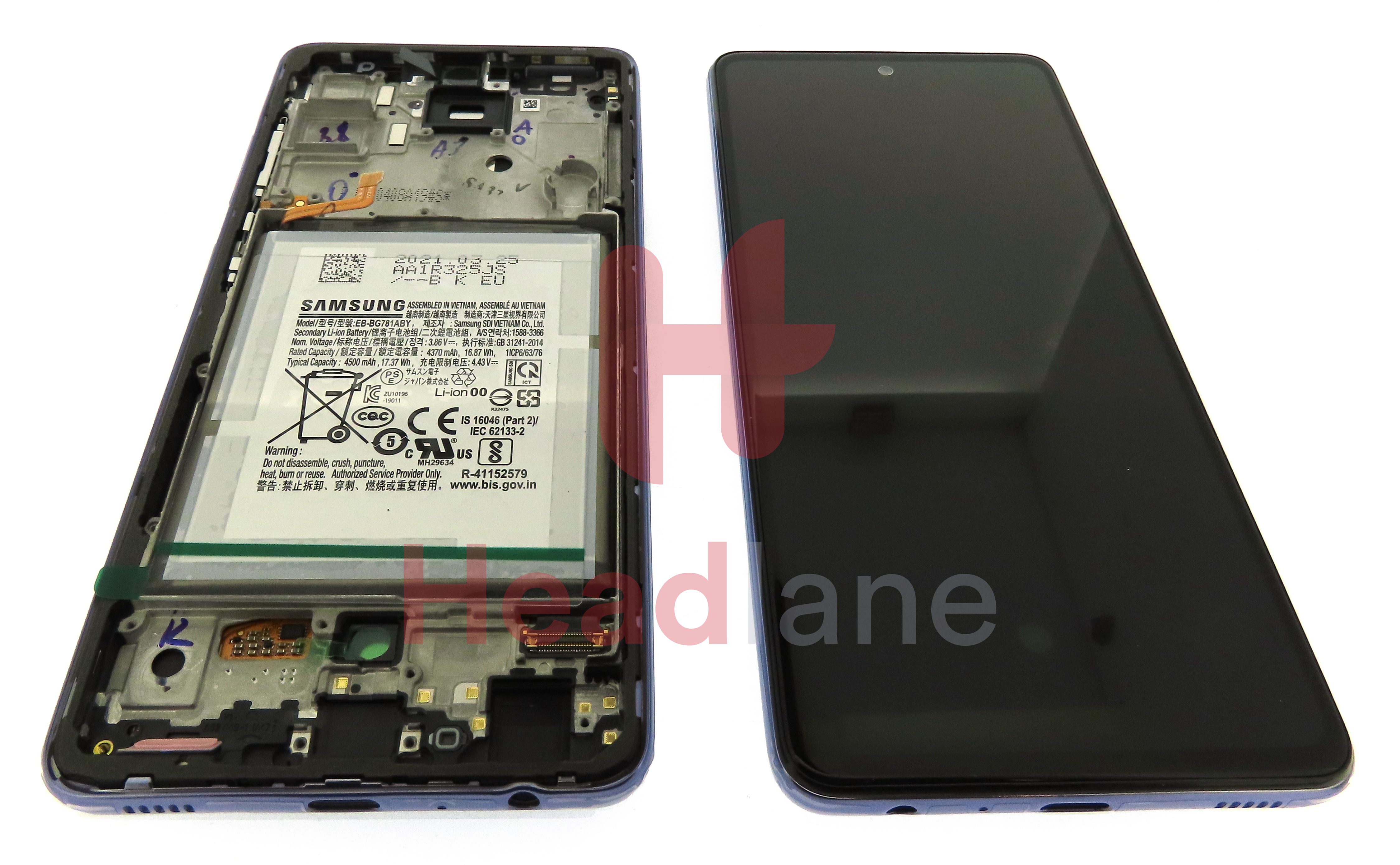 Samsung SM-A525 A526 Galaxy A52 4G A52 5G LCD Display / Screen + Touch + Battery - Violet