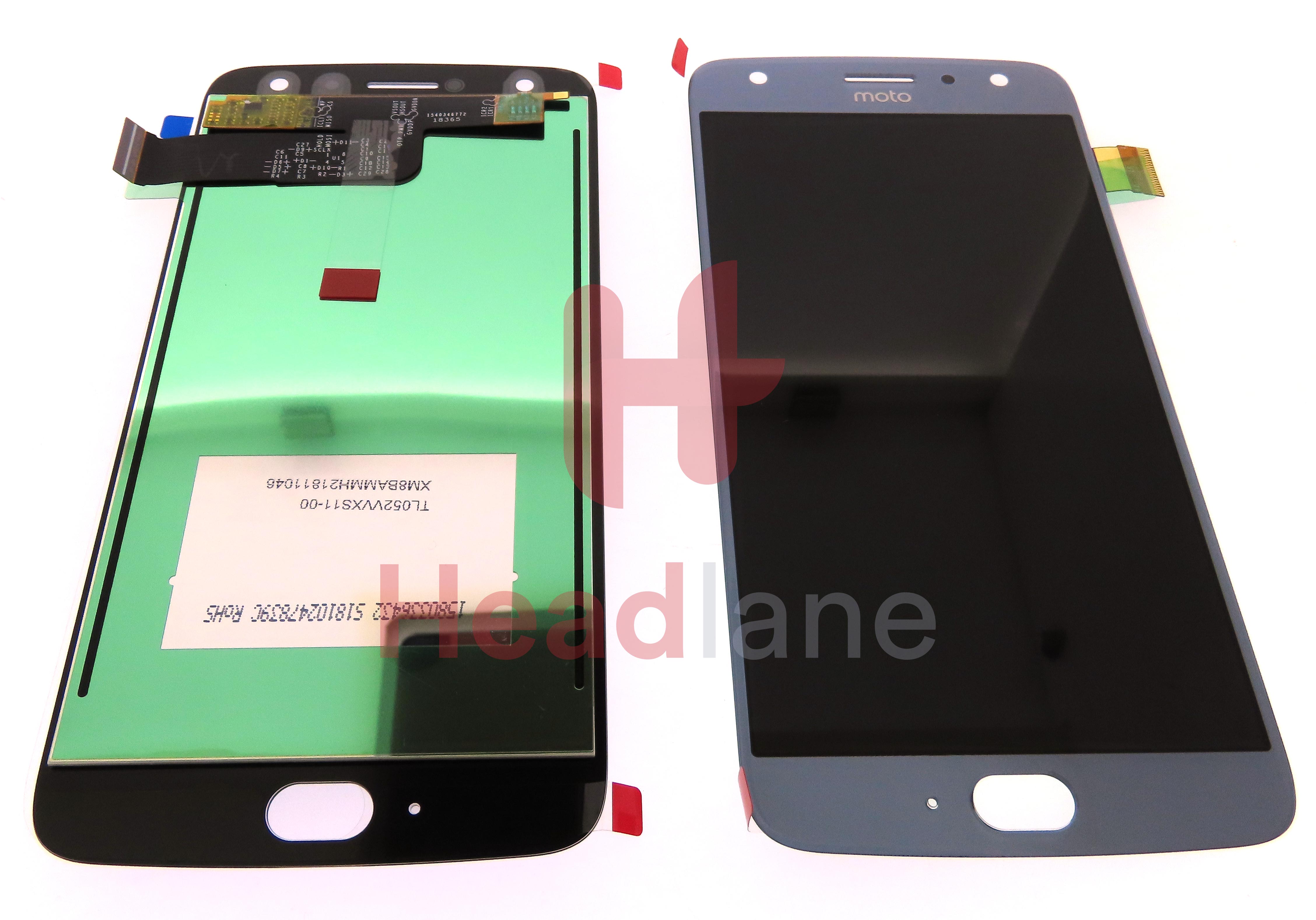 Lenovo / Motorola XT1900 Moto X4 LCD Display / Screen + Touch - Blue / Silver