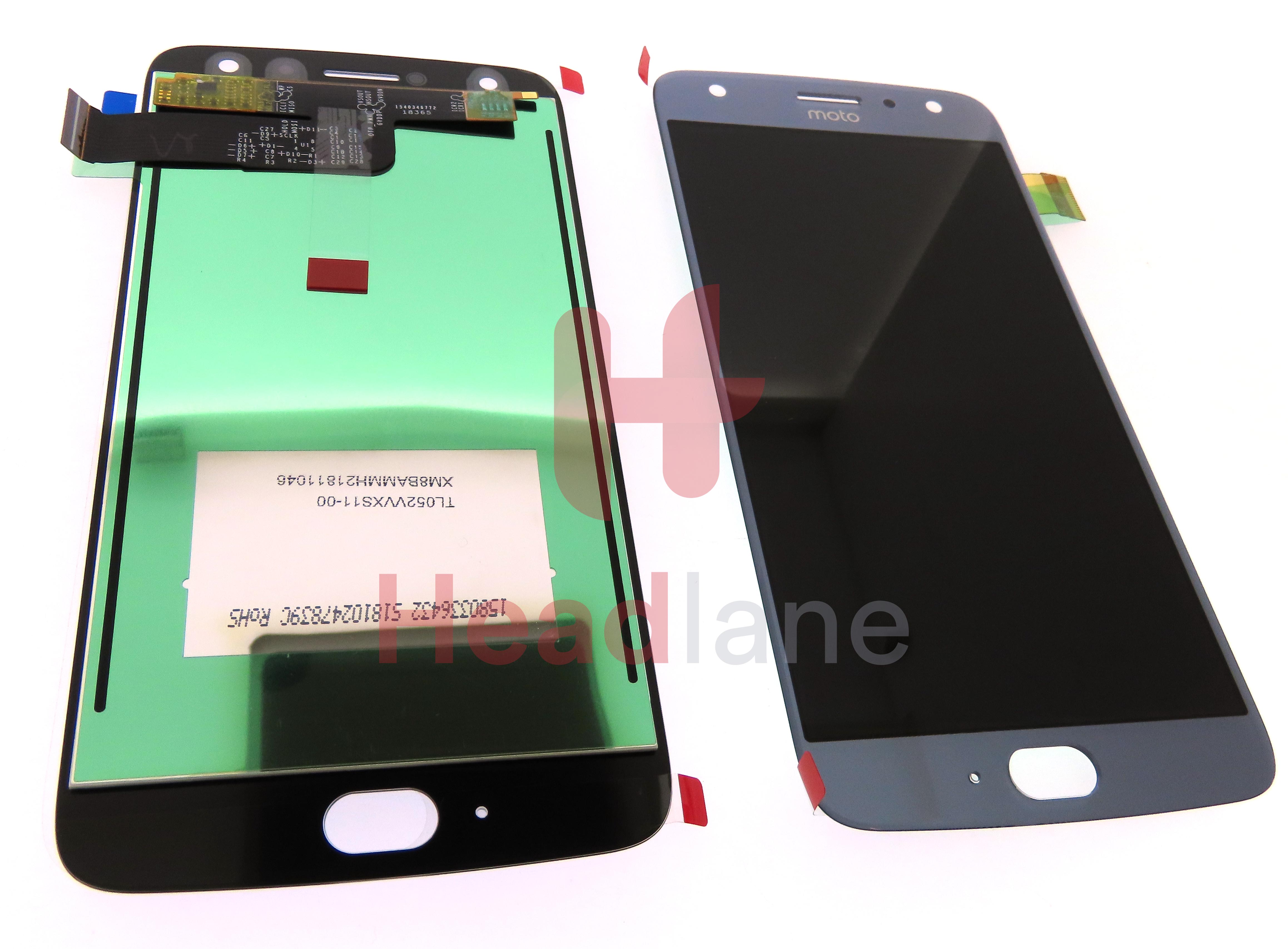 Lenovo / Motorola XT1900 Moto X4 LCD Display / Screen + Touch - Blue / Silver