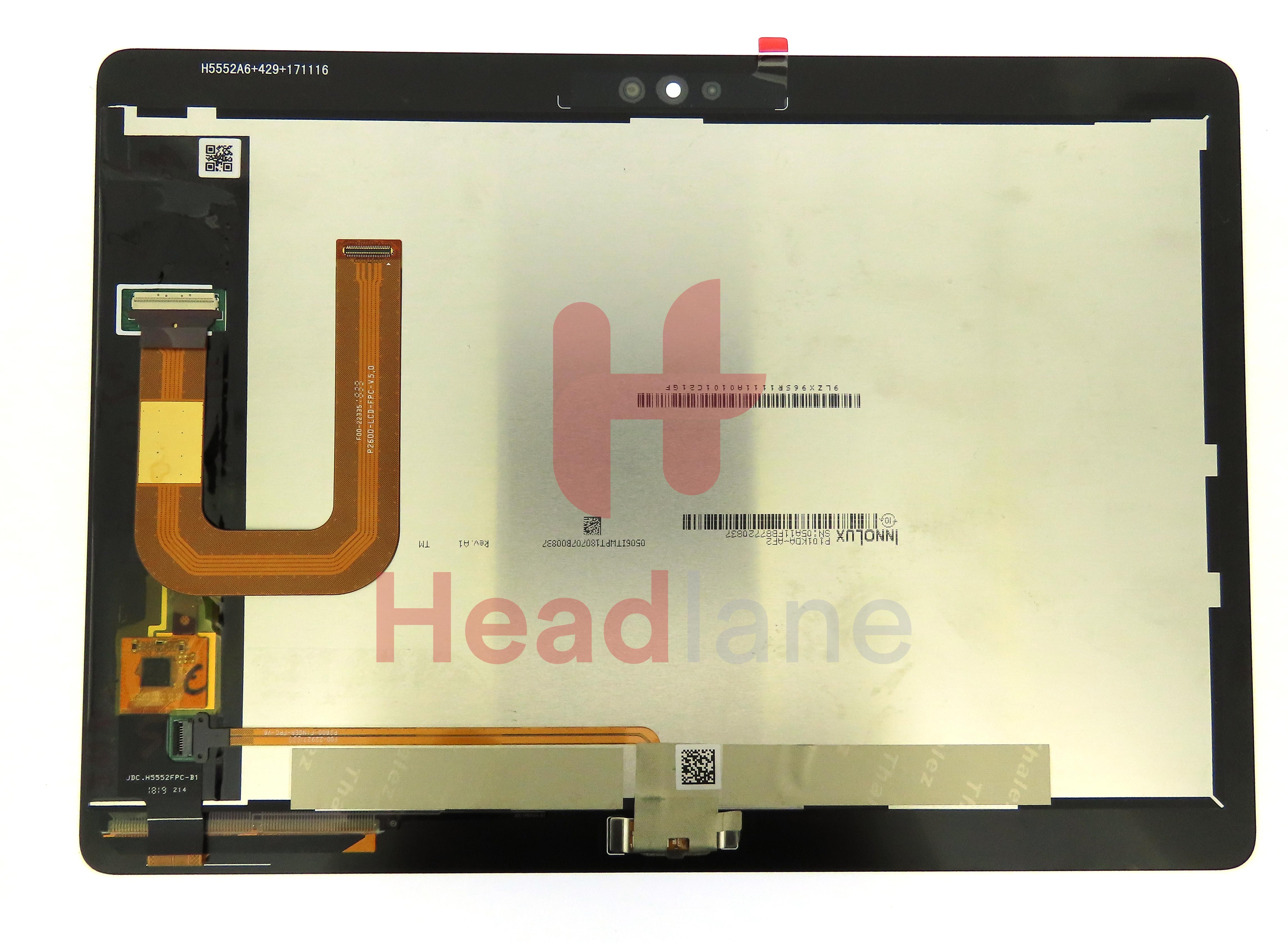 HUAWEI  MediaPad M3 lite 10 (BACH-L09B); MediaPad M3 lite 10 WI-FI (BACH-W09B) Front Housing Assembly,Bach-AL00A,TP for service,Battery,Space Gray,ODM,Spare Parts for Assembly