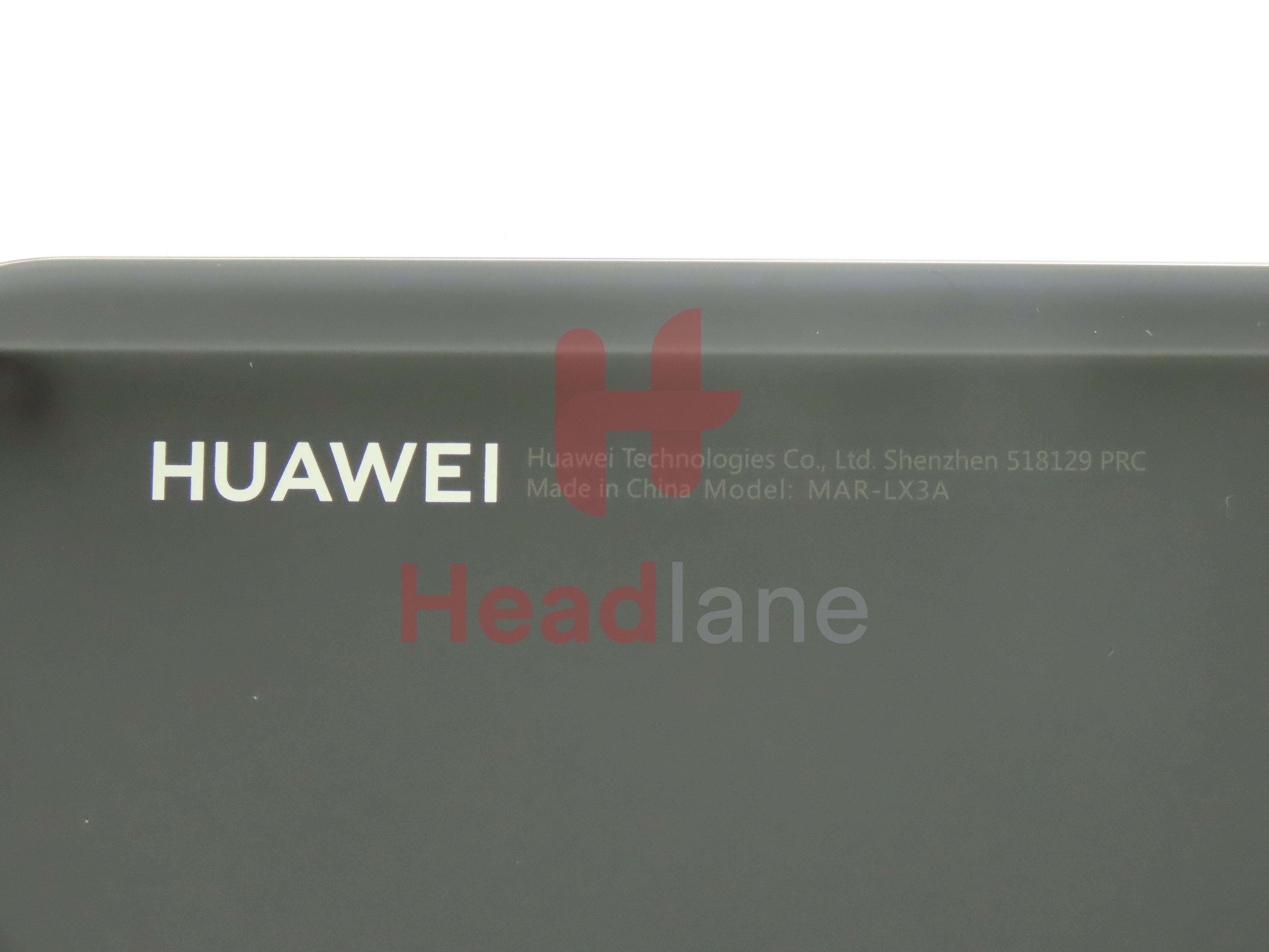 Huawei P30 Lite Back / Battery Cover + Fingerprint Sensor - Black (MAR-LX3A 24MP Rear Camera)