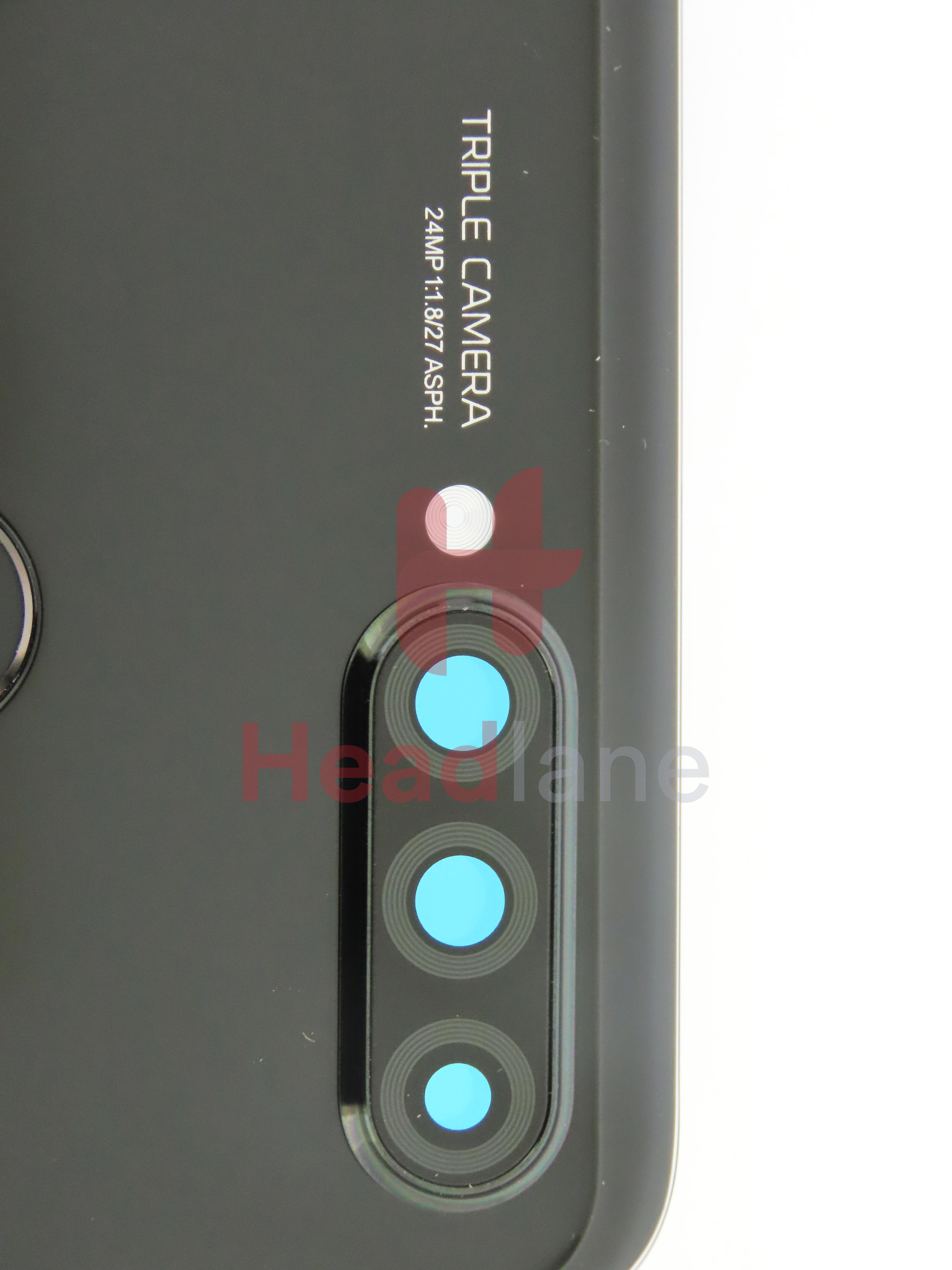 Huawei P30 Lite Back / Battery Cover + Fingerprint Sensor - Black (MAR-LX3A 24MP Rear Camera)