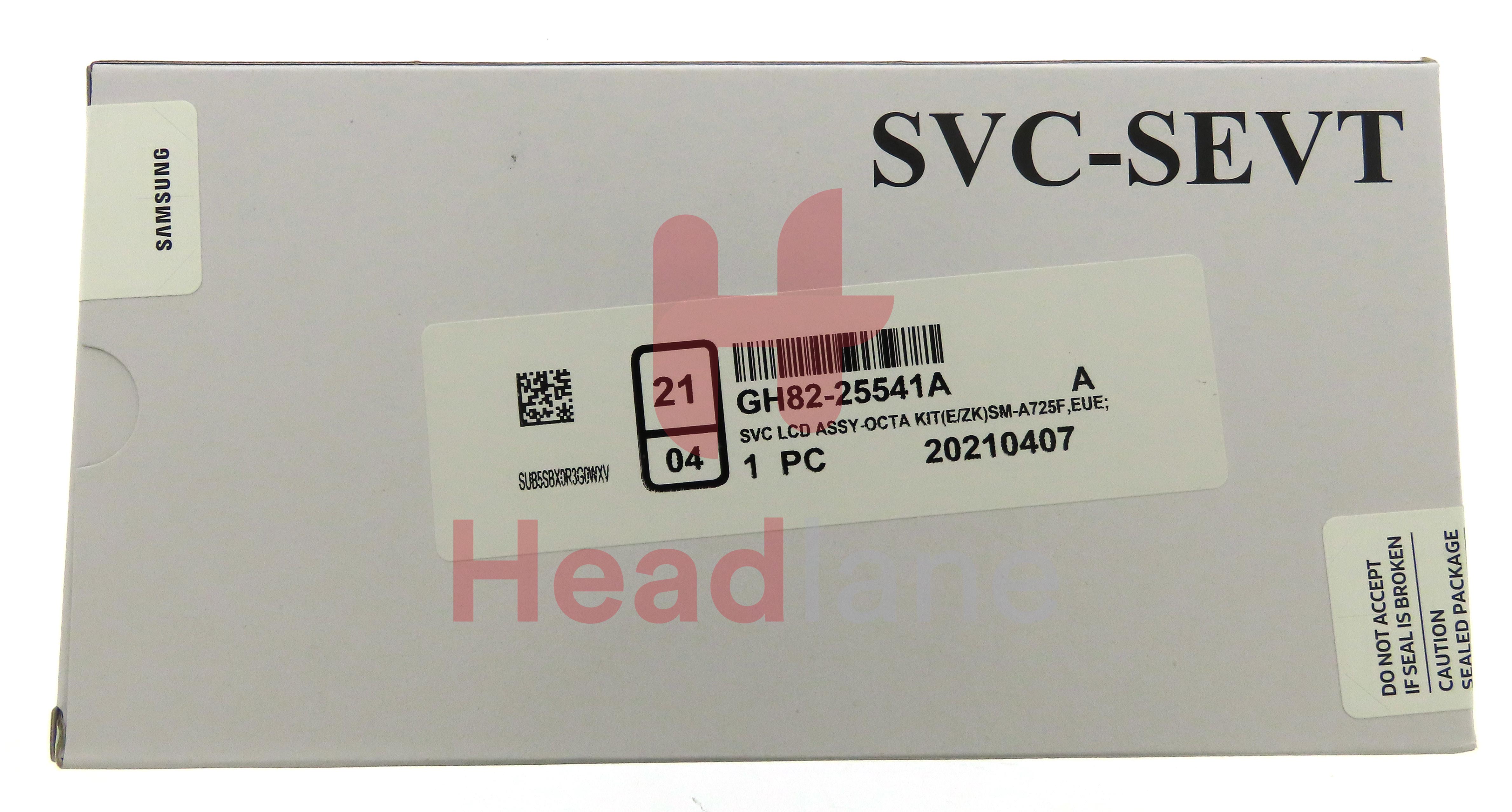 Samsung SM-A725 Galaxy A72 4G LCD Display / Screen + Touch + Battery - Black