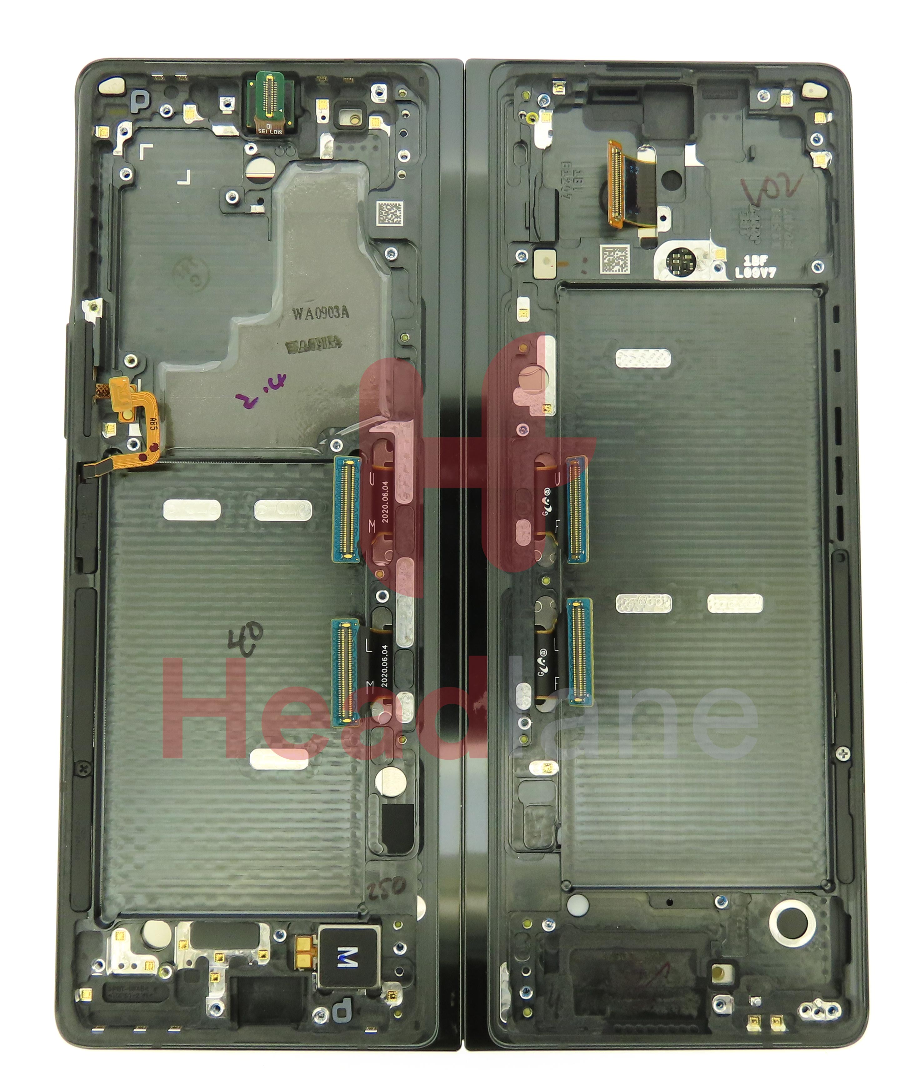 Samsung SM-F916 Galaxy Z Fold2 5G LCD Display / Screen + Touch - Mystic Black (Black Hinge)