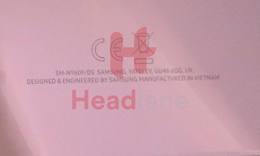 Samsung SM-N960 Galaxy Note 9 Battery Cover - Lavender