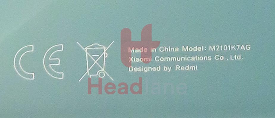 Xiaomi Redmi Note 10 Back / Battery Cover - Lake Green