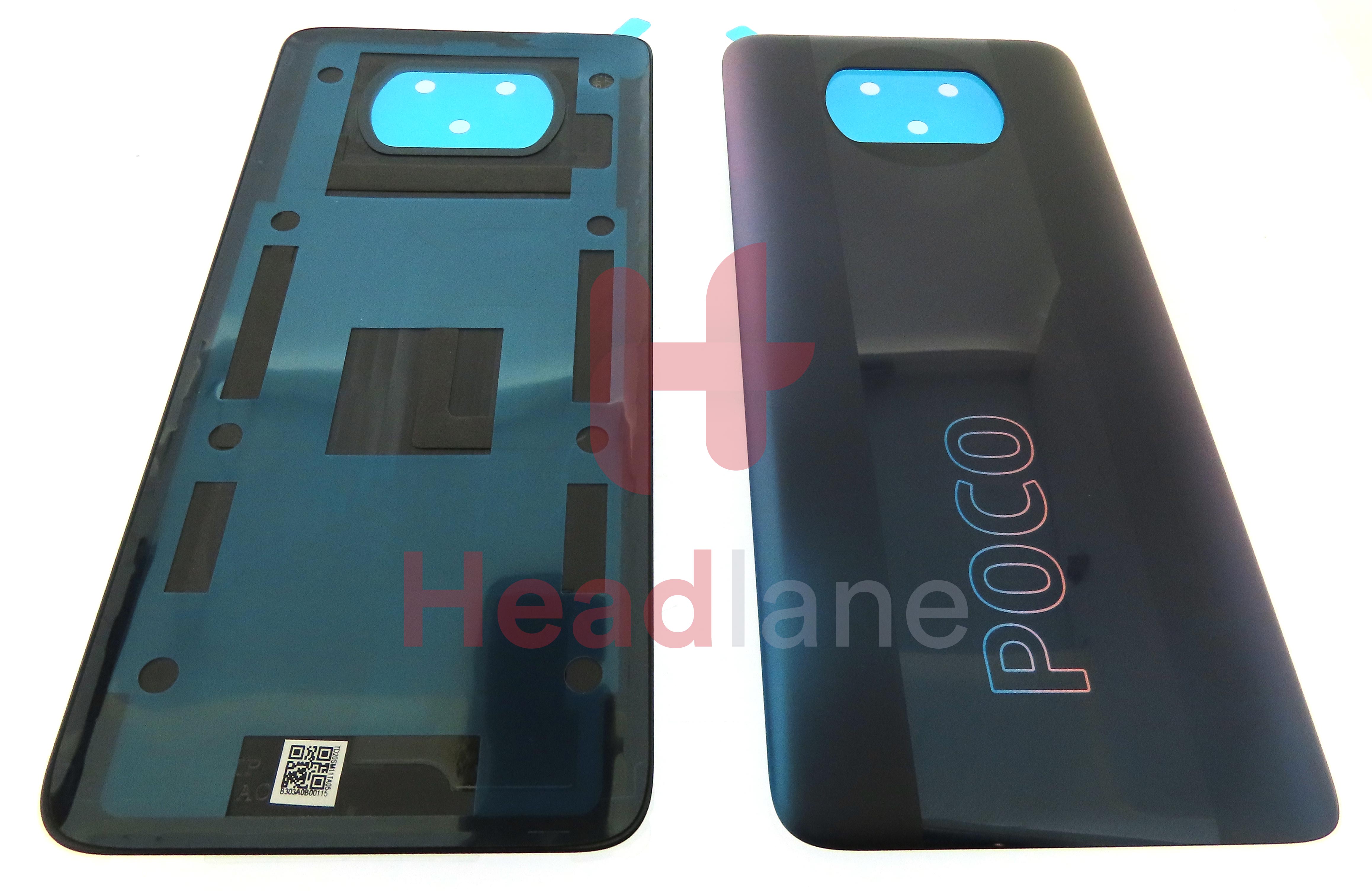 Xiaomi Poco X3 Pro Back / Battery Cover - Tarnish / Phantom Black