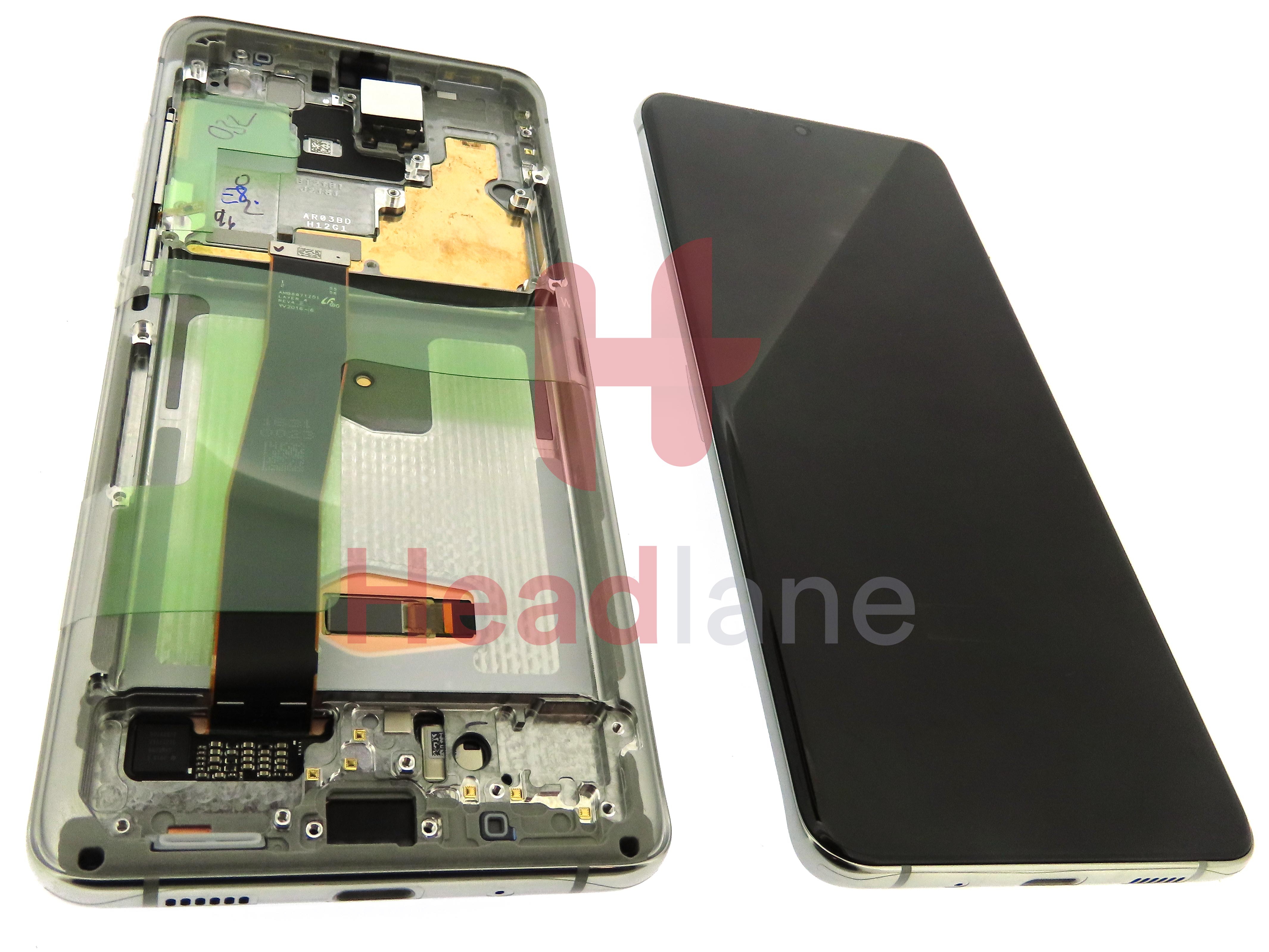 Samsung SM-G988 Galaxy S20 Ultra LCD Display / Screen + Touch - White (No Camera)