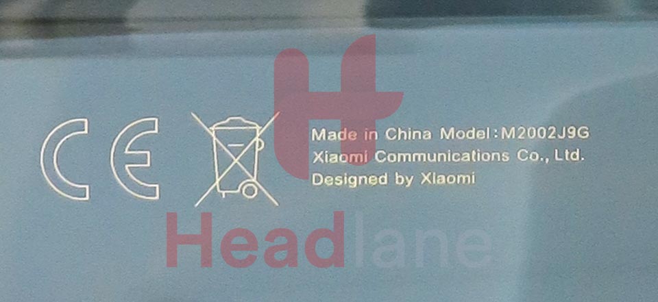 Xiaomi Mi 10 Lite 5G Back / Battery Cover - Tarnish / Black