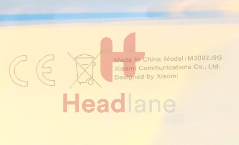 Xiaomi Mi 10 Lite 5G Back / Battery Cover - White