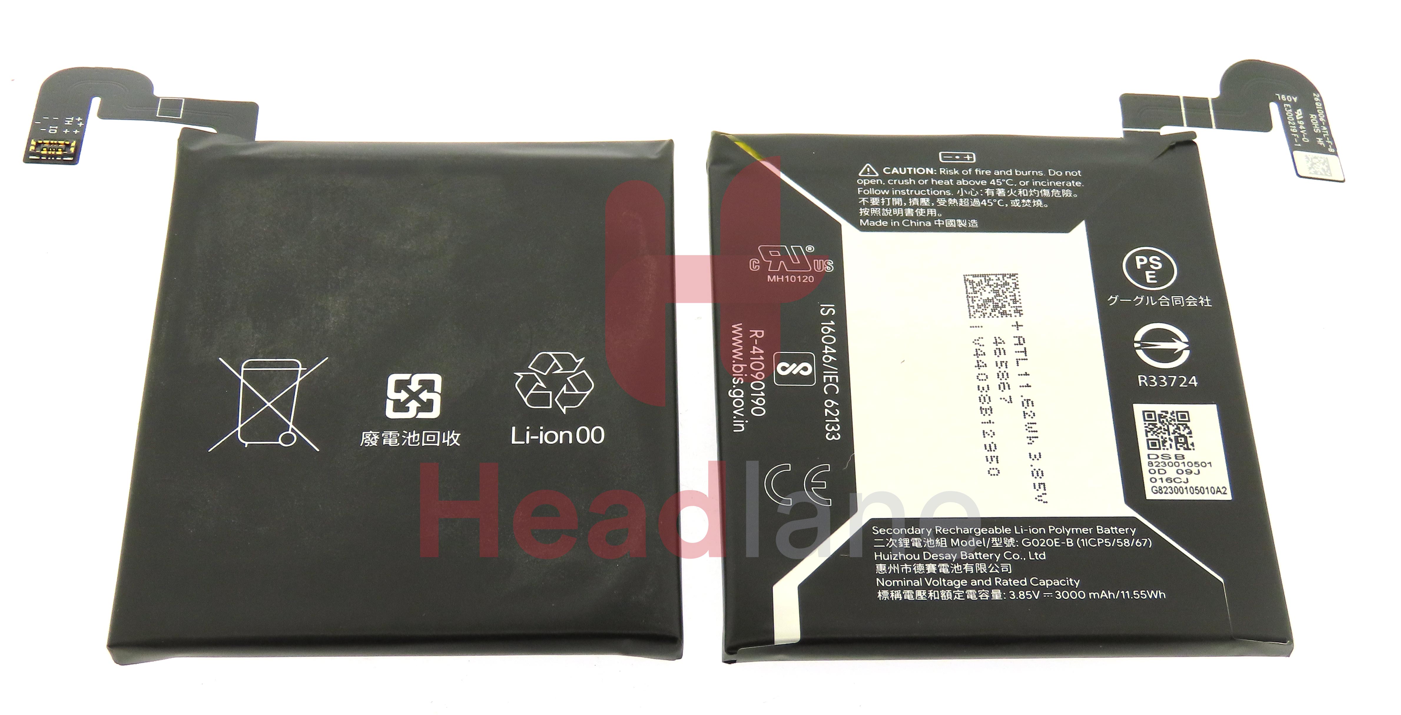 Google Pixel 3a Internal Battery