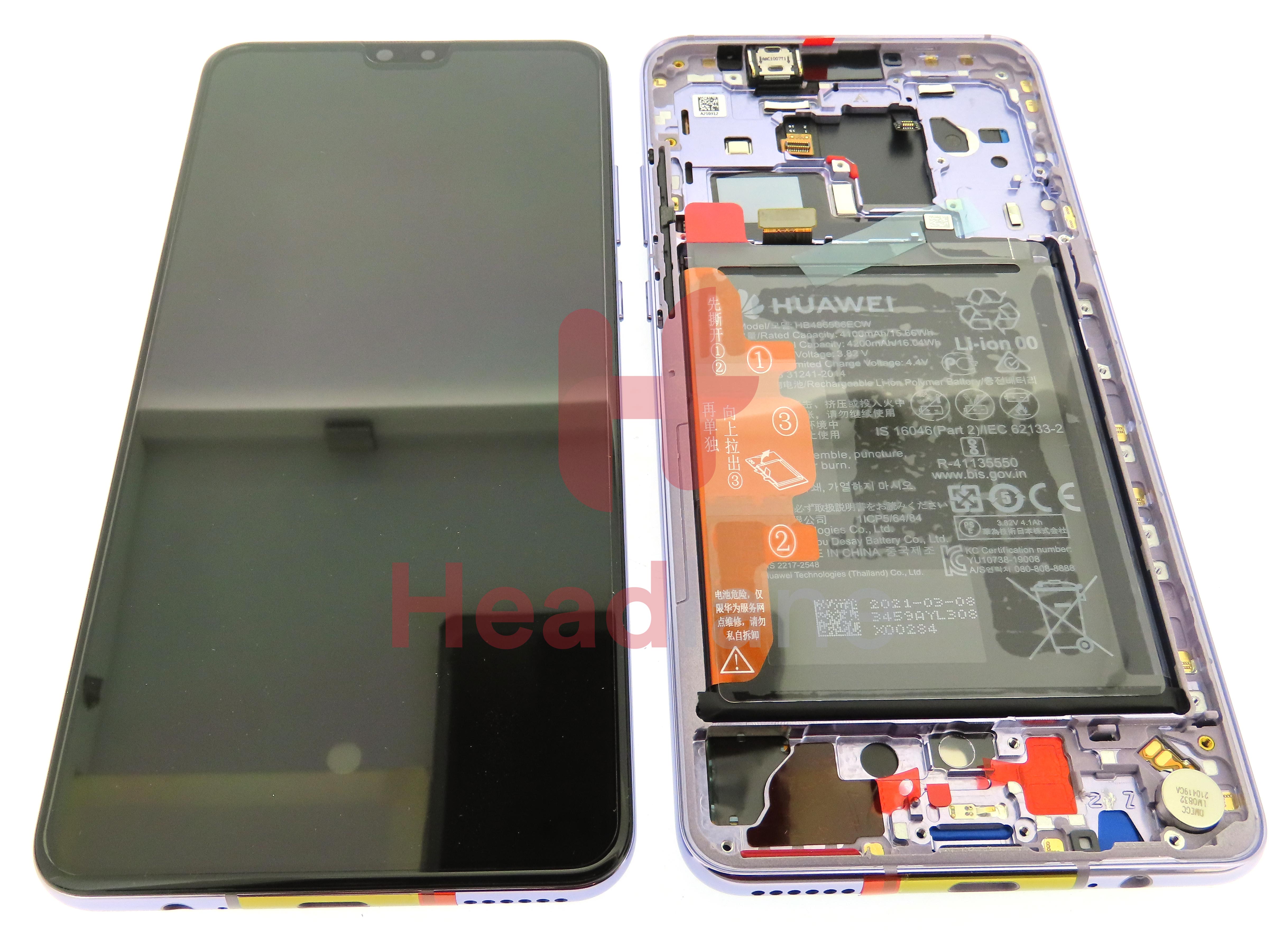 Huawei Mate 30 LCD Display / Screen + Touch + Battery - Silver