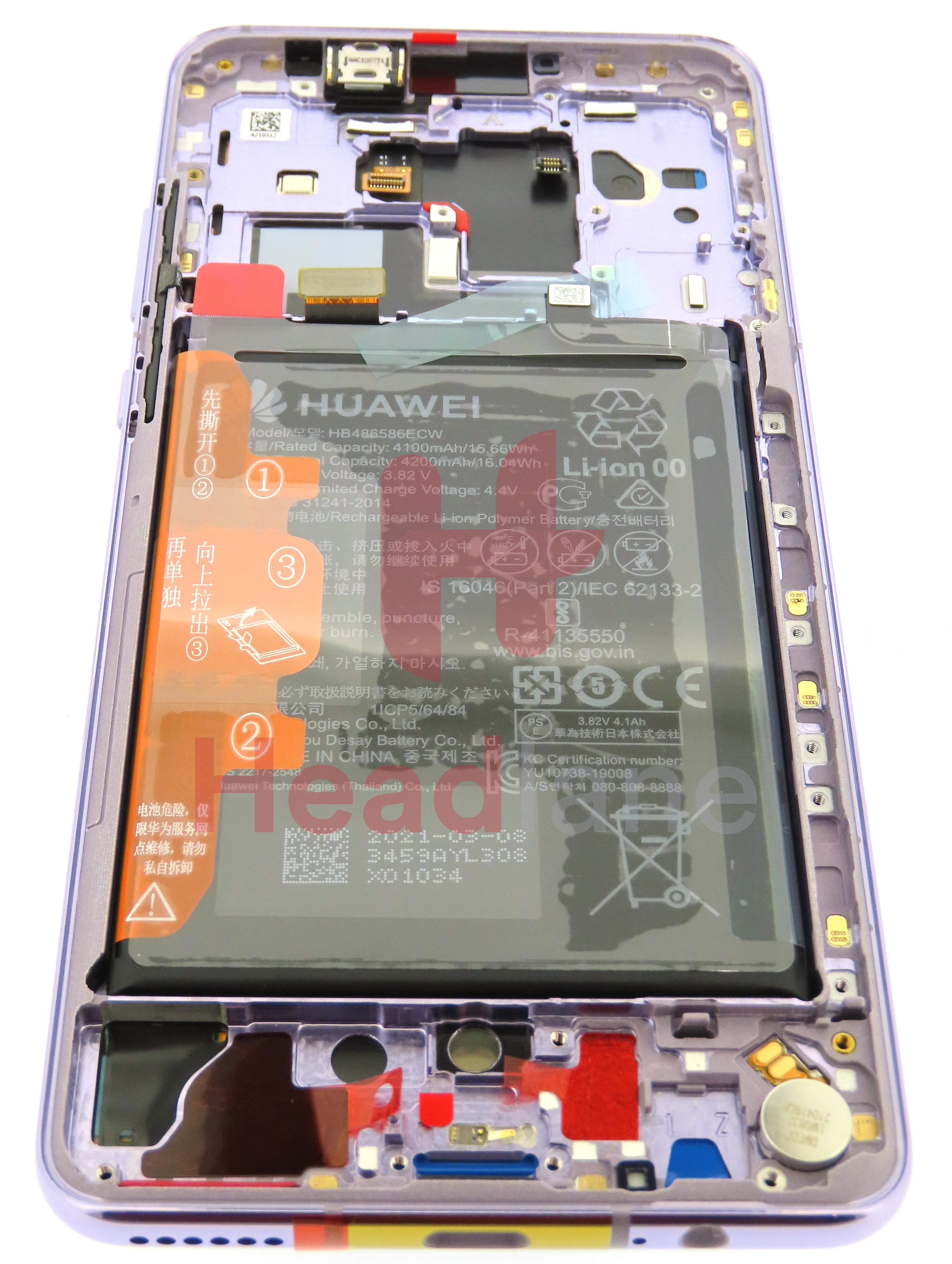 Huawei Mate 30 LCD Display / Screen + Touch + Battery - Silver