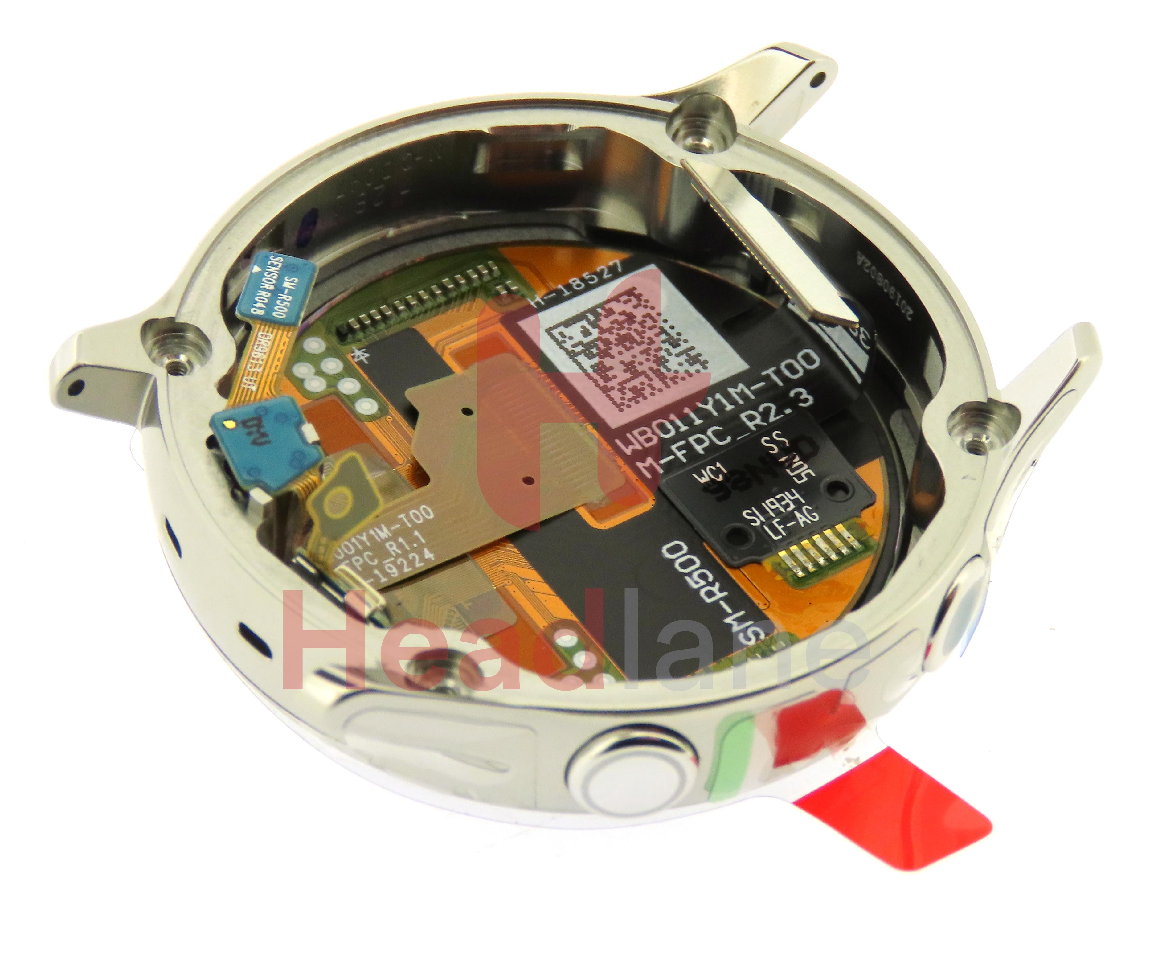 Samsung SM-R500 Galaxy Watch Active LCD Display / Screen + Touch - Silver