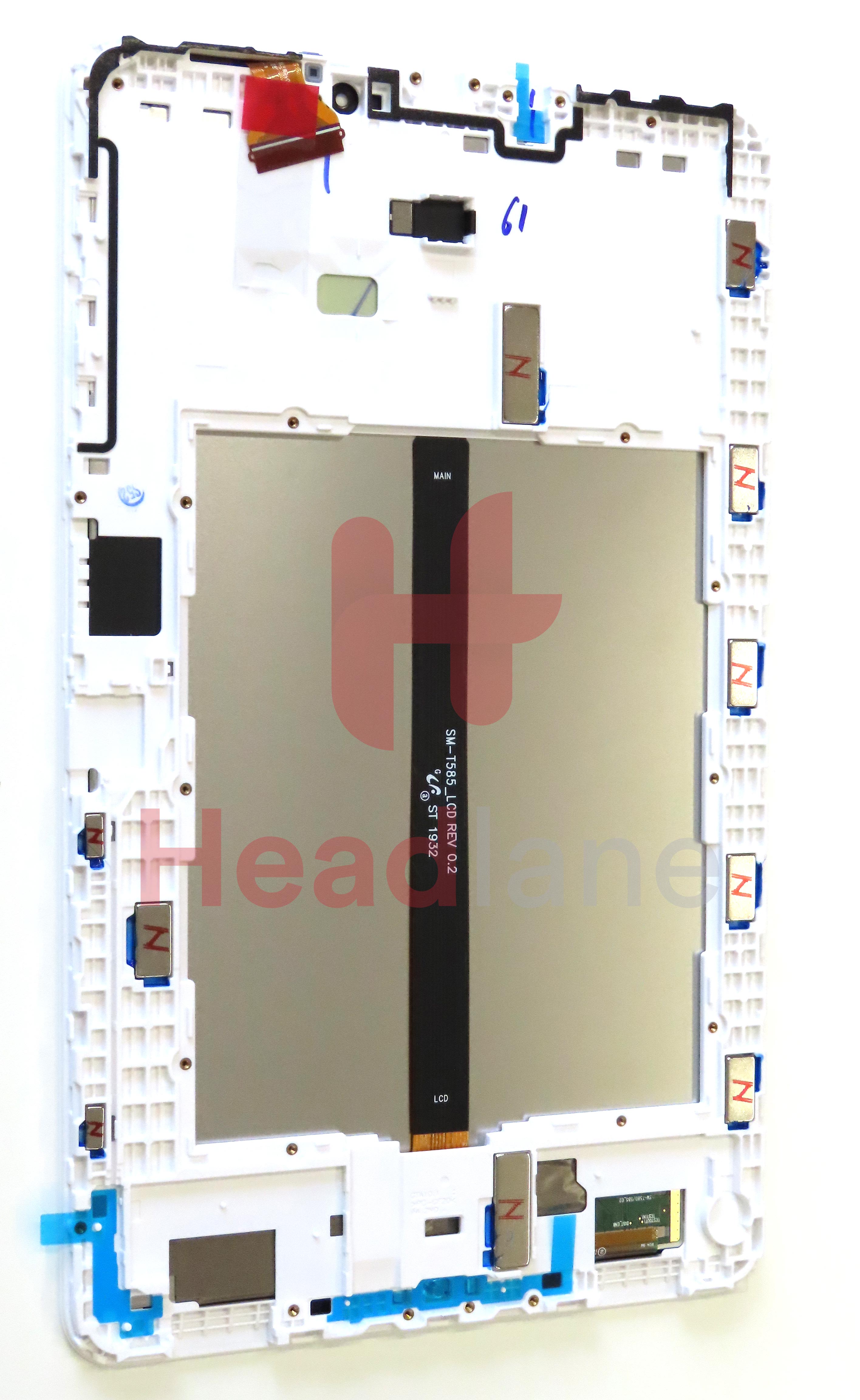 Samsung SM-T580 / SM-T585 Galaxy Tab A (2016) 10.1 LCD Display / Screen + Touch - White