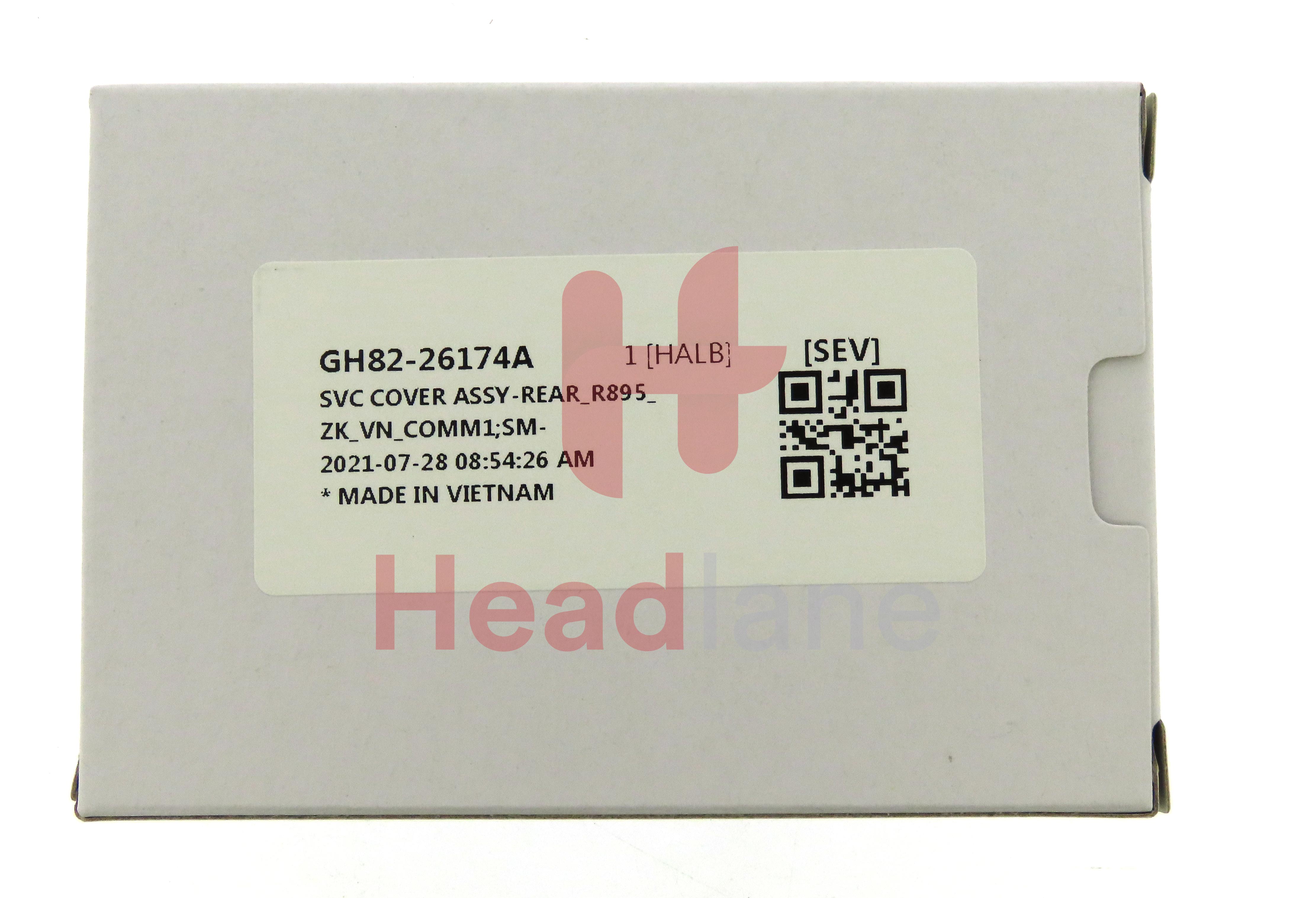 Samsung SM-R895 Galaxy Watch4 Classic 46mm 4G Back / Battery Cover - Black