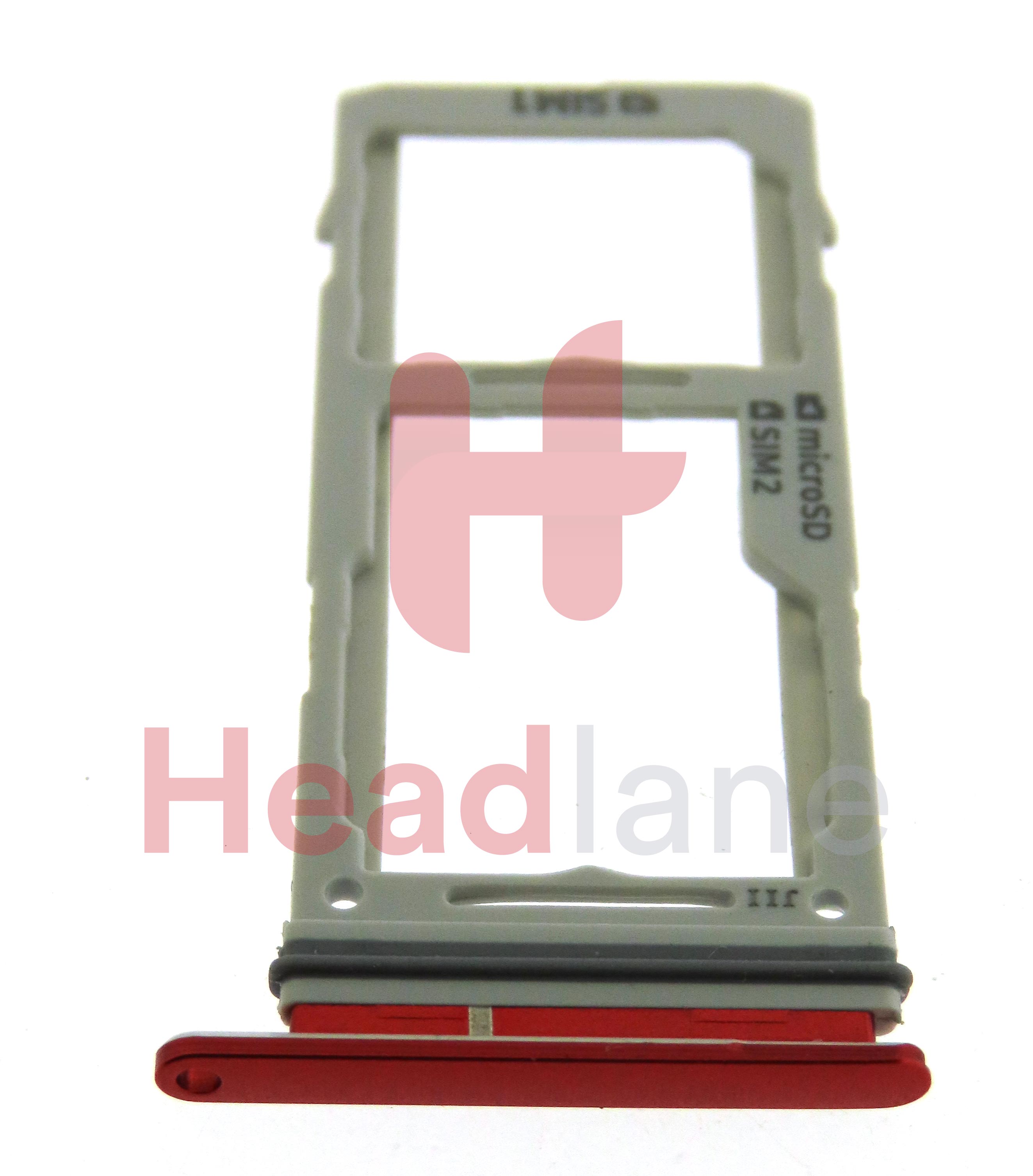 Samsung SM-G973 Galaxy S10 SIM / Memory Card Tray (Hybrid / Dual SIM) - Cardinal Red