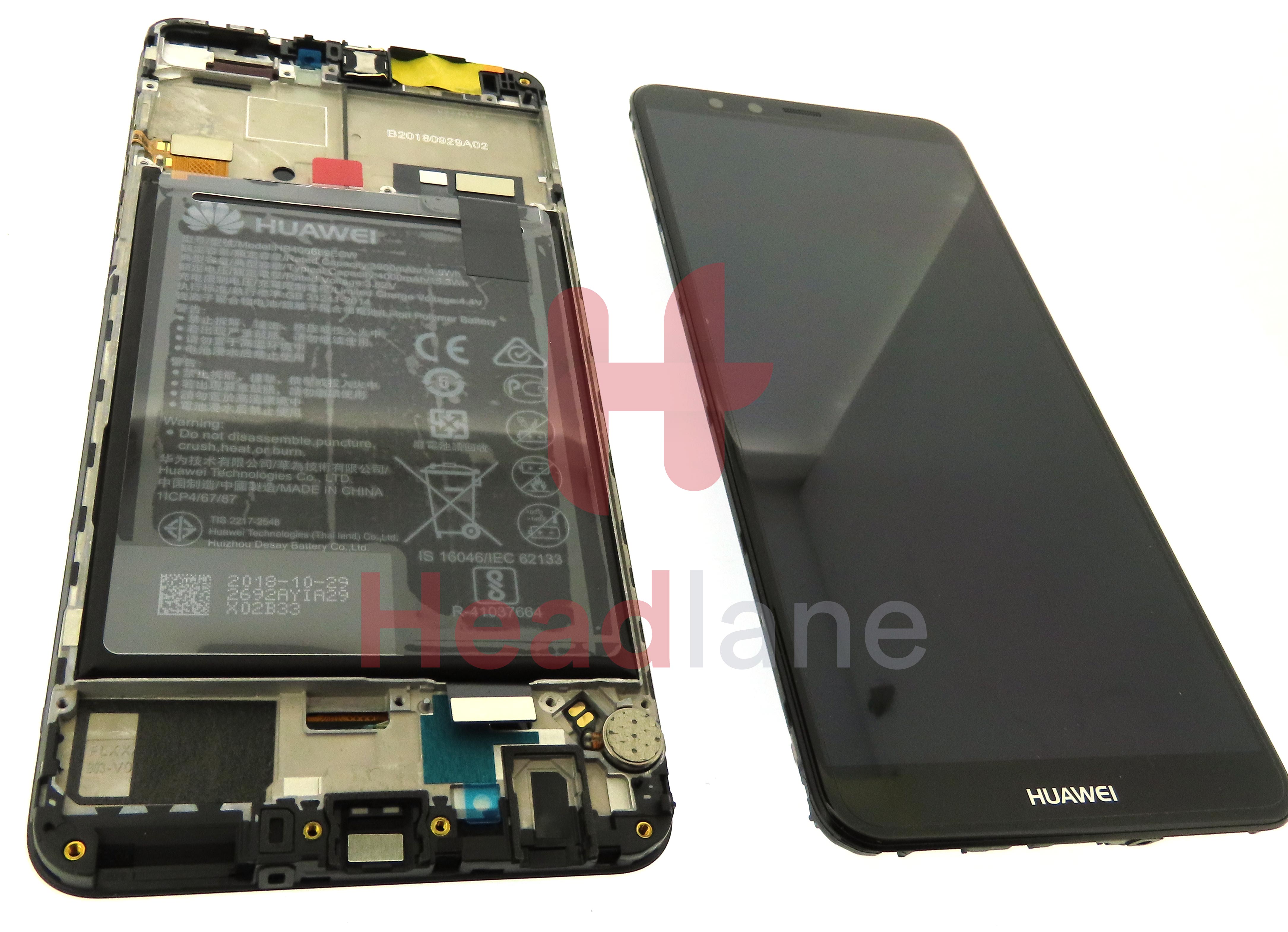 Huawei Y9 (2018) LCD Display / Screen + Touch + Battery - Black / Blue