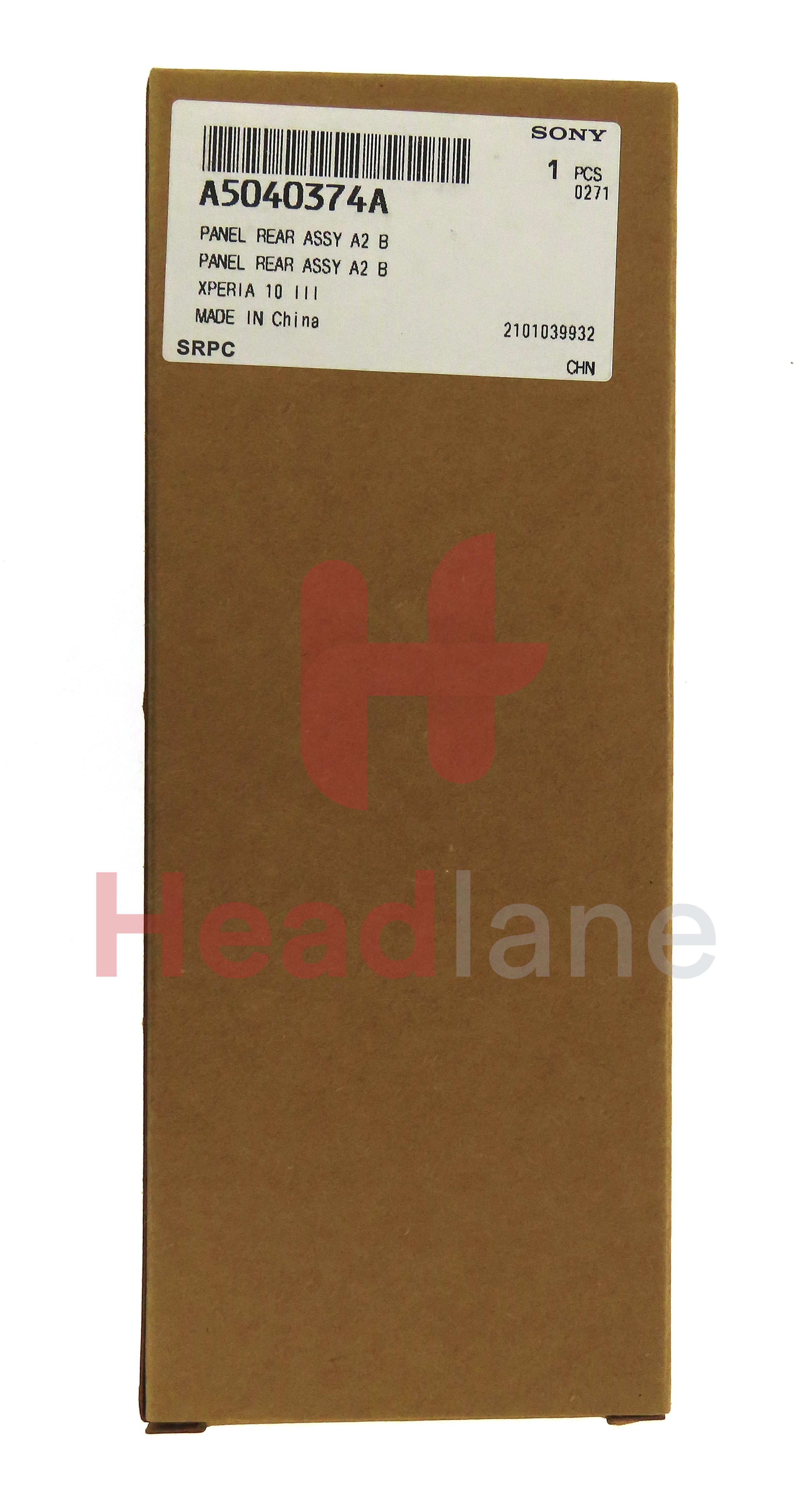 Sony XQ-BT52 Xperia10 III (Dual SIM) Back / Battery Cover - Black