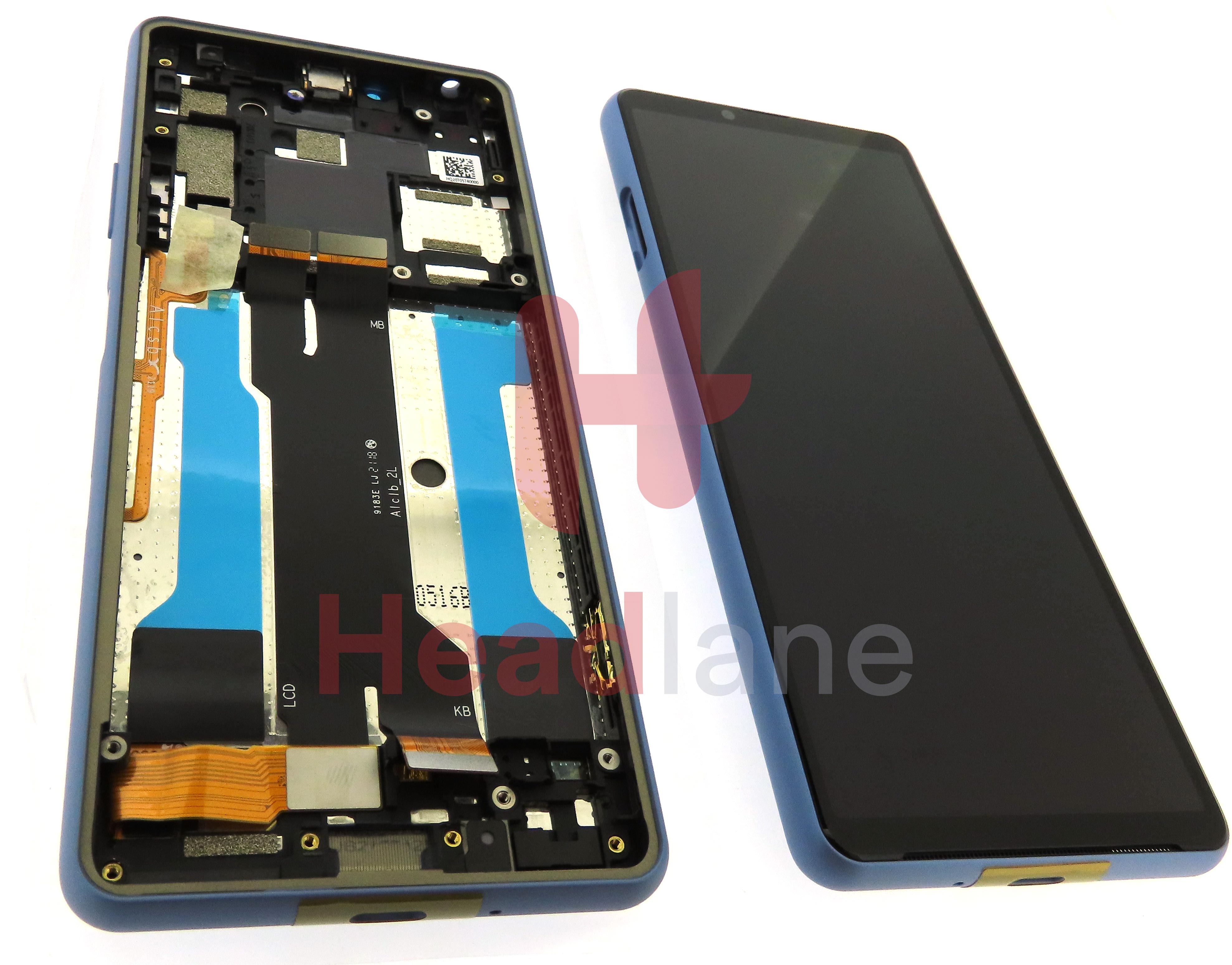 Sony XQ-BT52 Xperia 10 III (Dual SIM) LCD Display / Screen + Touch - Blue