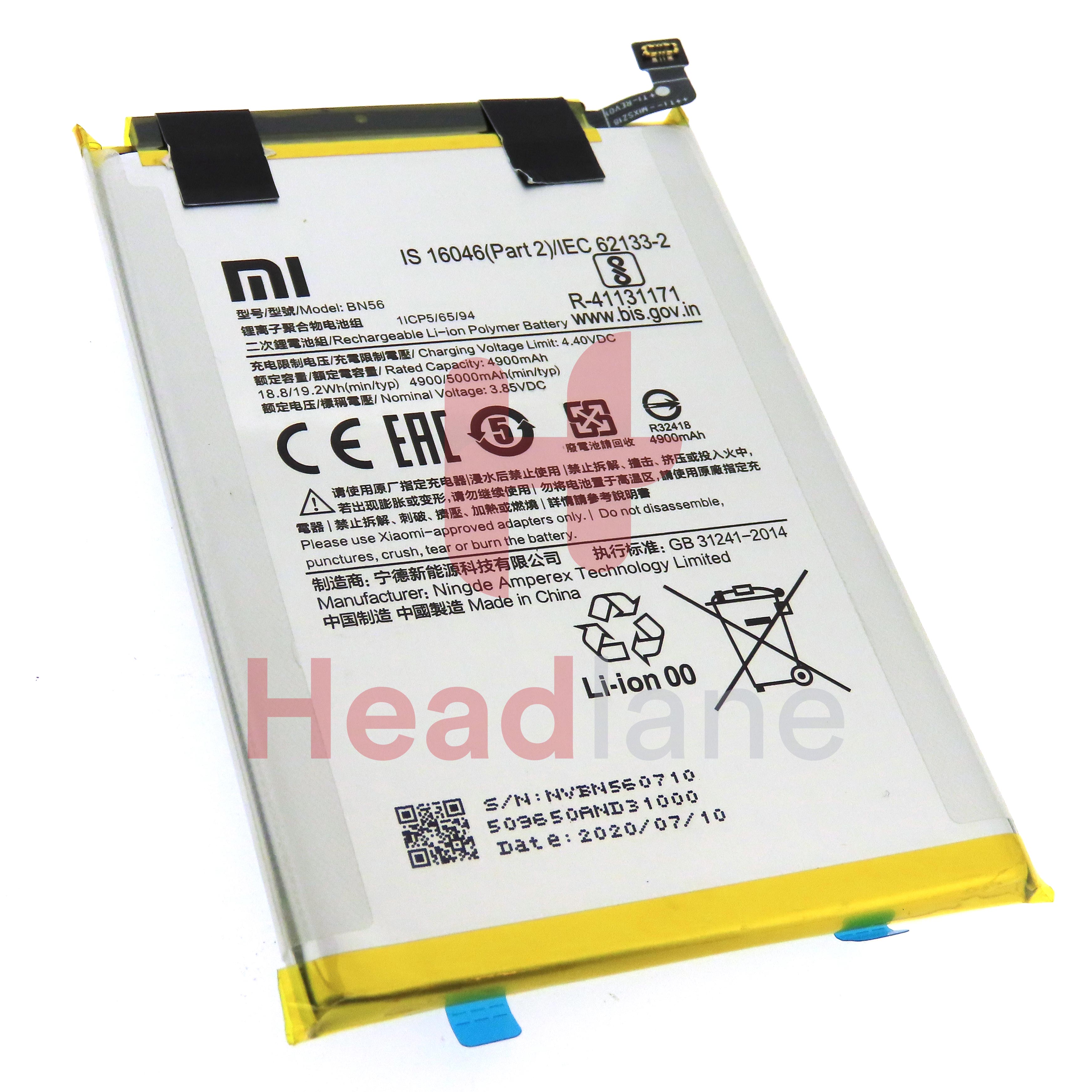 Xiaomi Redmi 9A Redmi 9C Poco M2 Pro BN56 4900mAh Internal Battery