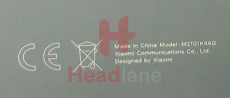 Xiaomi Mi 11 Lite 4G Back / Battery Cover - Black