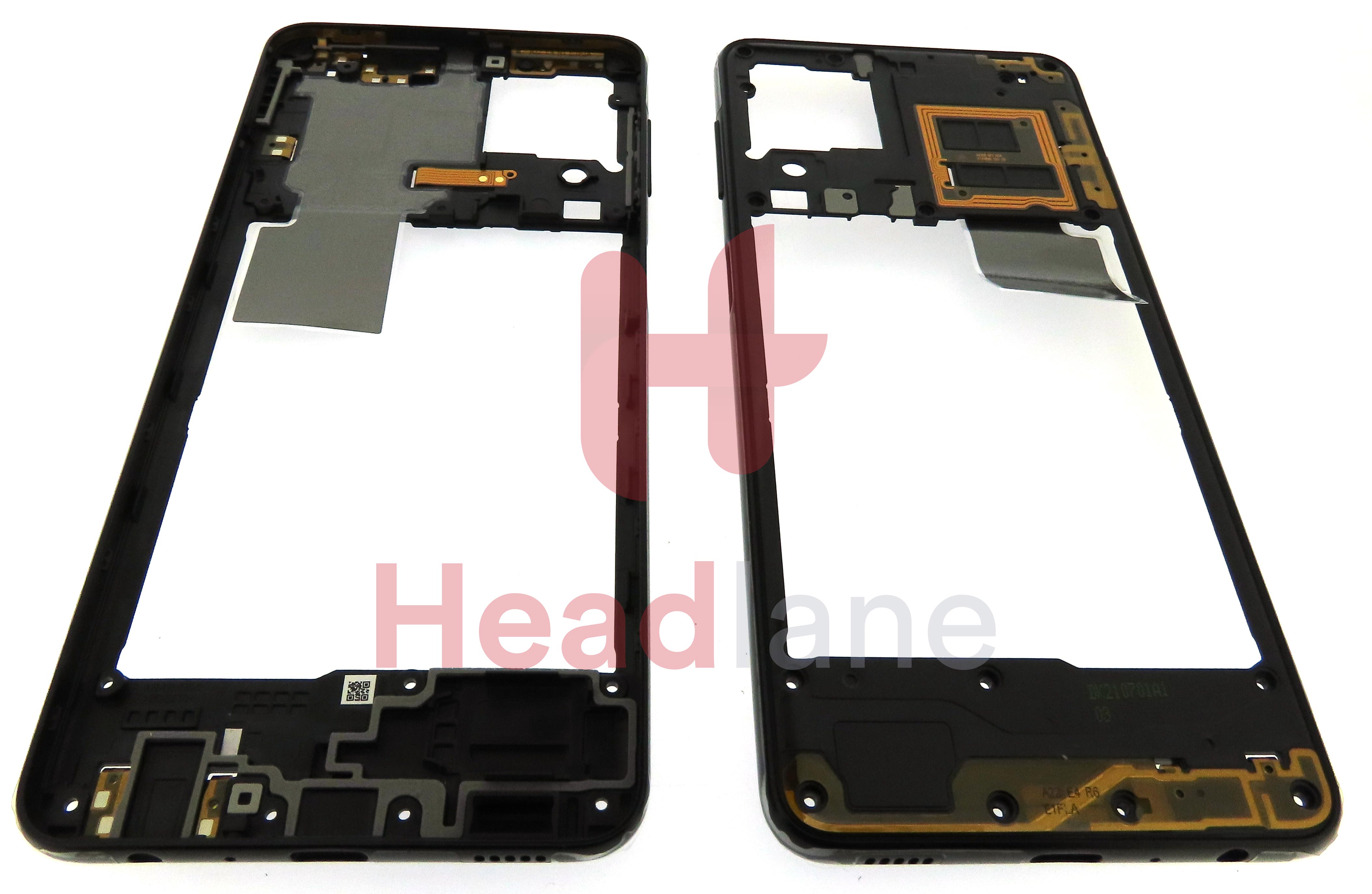 Samsung SM-A225 Galaxy A22 4G Middle Cover / Chassis - Black