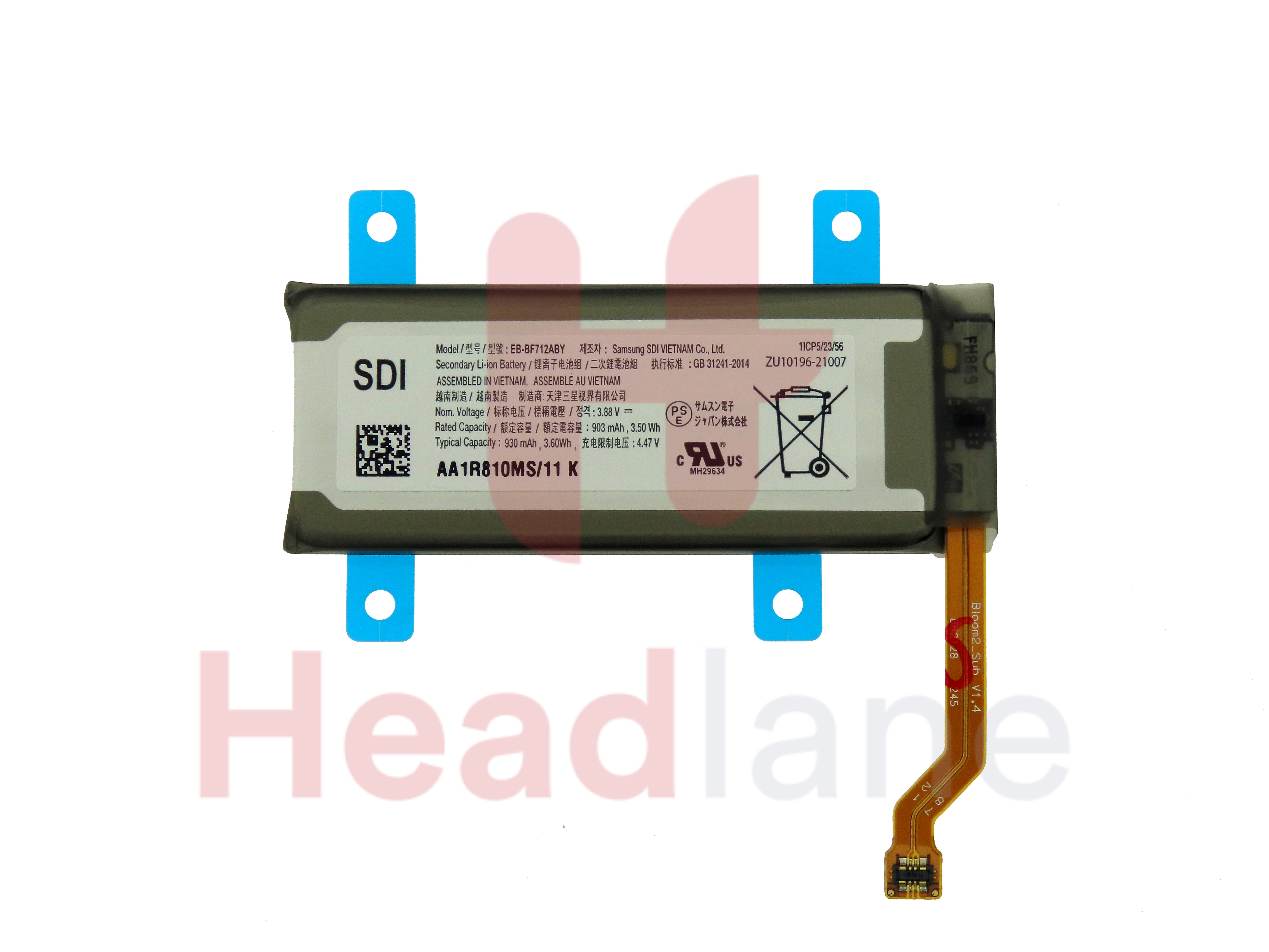 Samsung SM-F711 Galaxy Z Flip3 5G EB-BF712ABY Internal Battery (Samsung SDI)