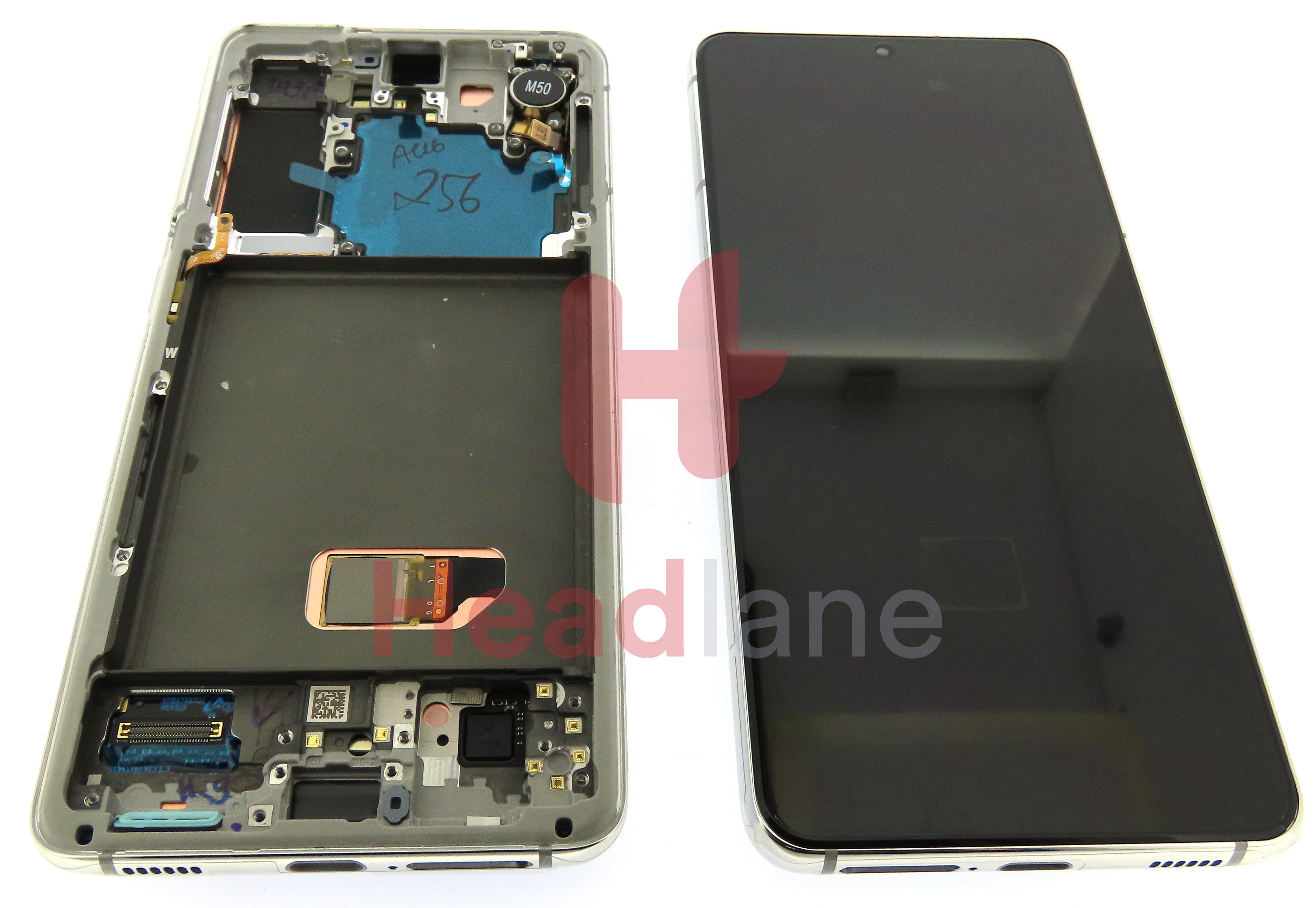 Samsung SM-G991 Galaxy S21 5G LCD Display / Screen + Touch - Phantom White (Without Camera)