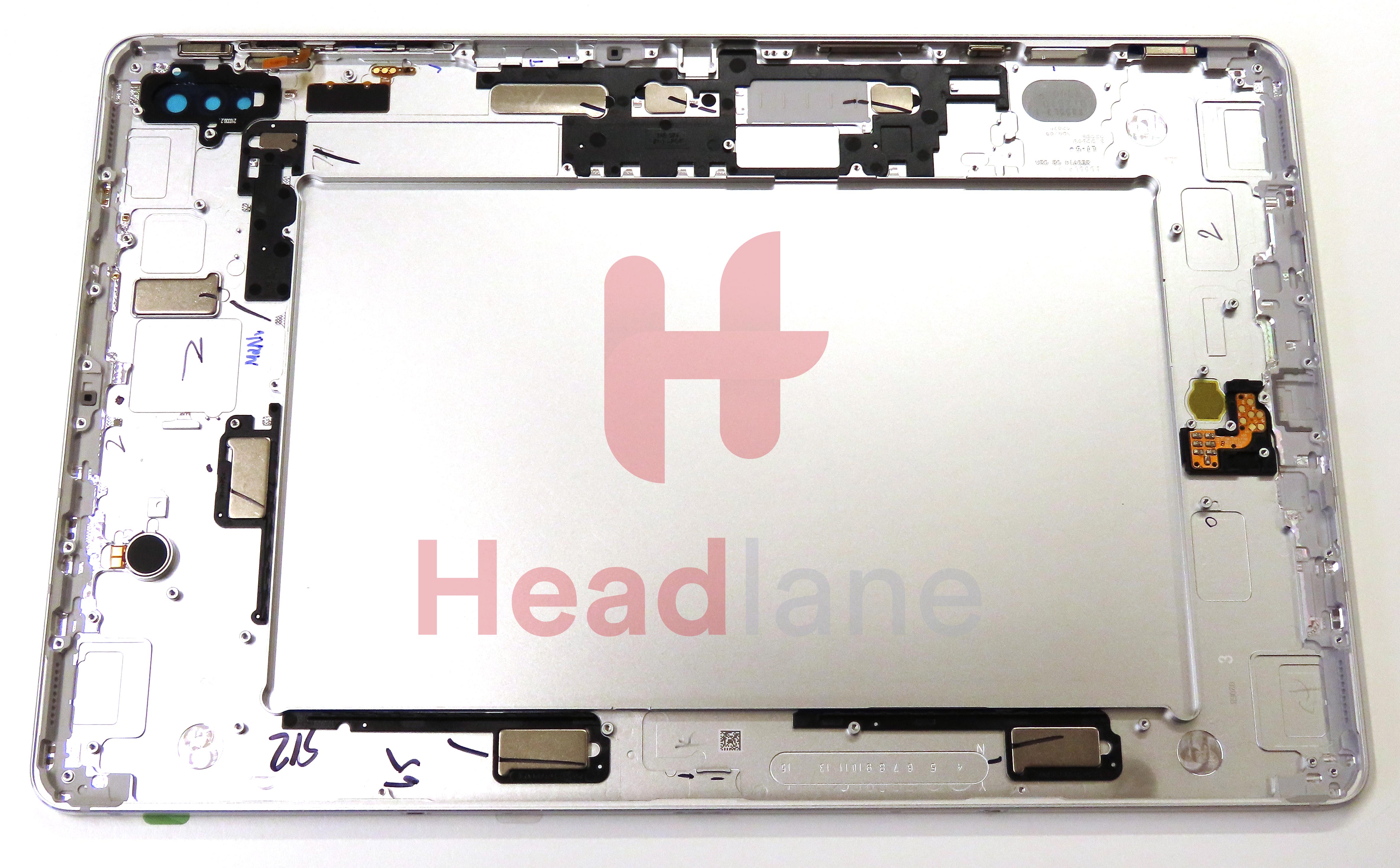 Samsung SM-T970 SM-T976 Galaxy Tab S7+ 12.4&quot; Back Cover - Silver