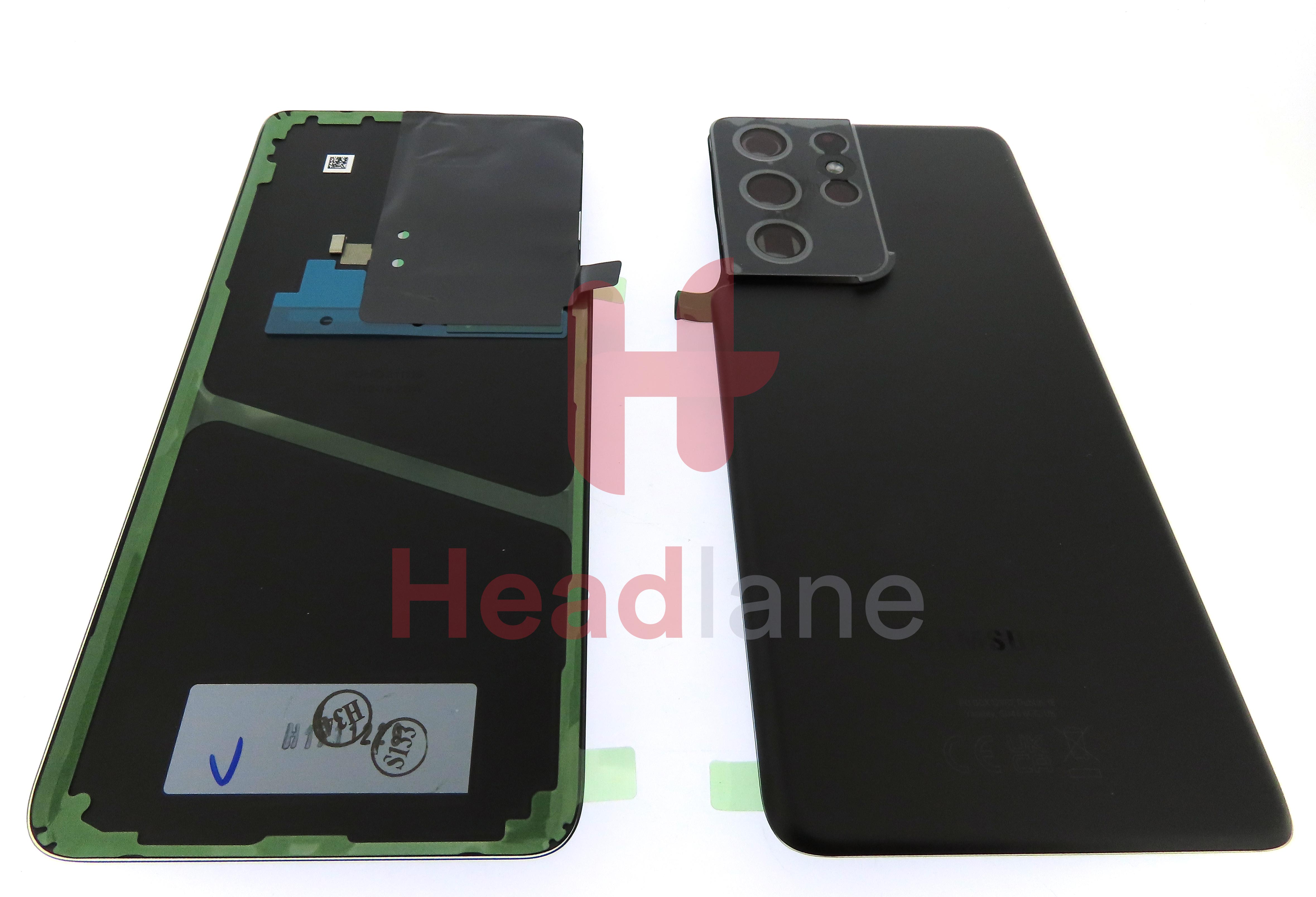 Samsung SM-G998 Galaxy S21 Ultra 5G Back / Battery Cover - Phantom Black (UKCA)