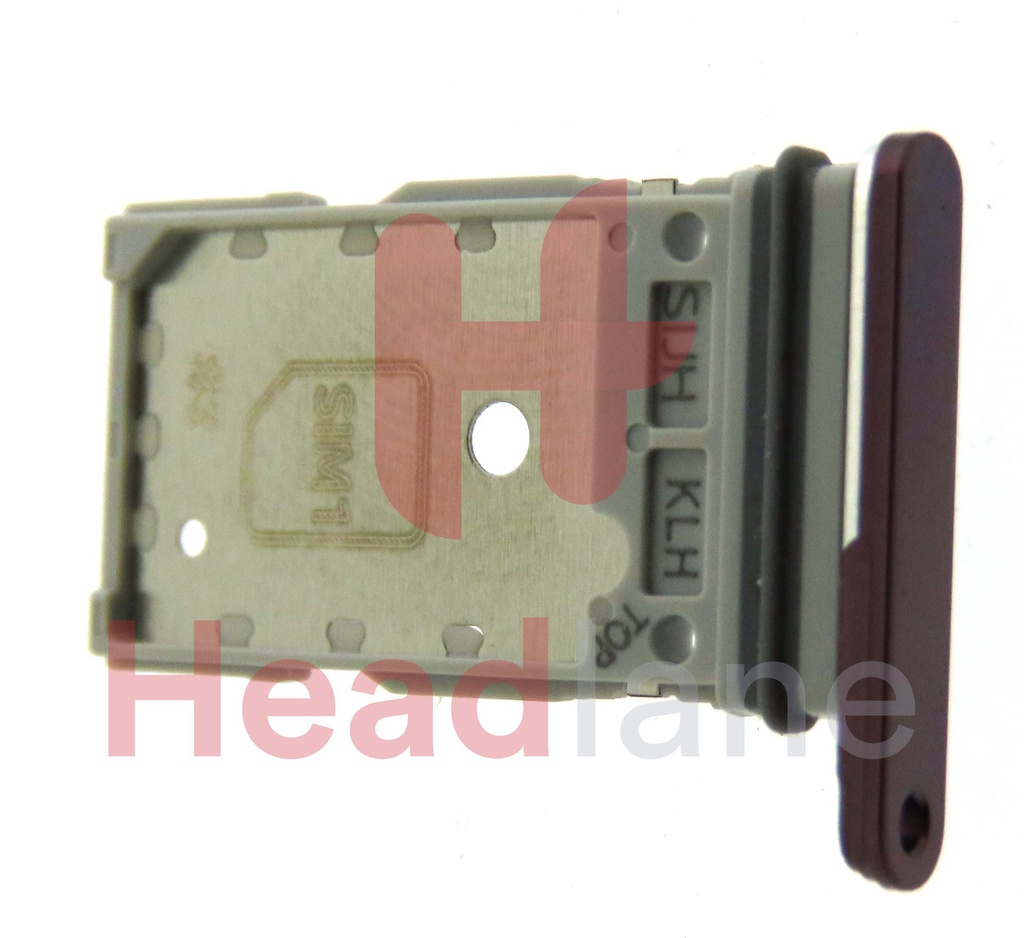 Samsung SM-S908 Galaxy S22 Ultra SIM Card Tray (Dual SIM) - Burgundy