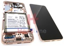 Samsung SM-S901 Galaxy S22 LCD Display / Screen + Touch + Battery - Pink Gold