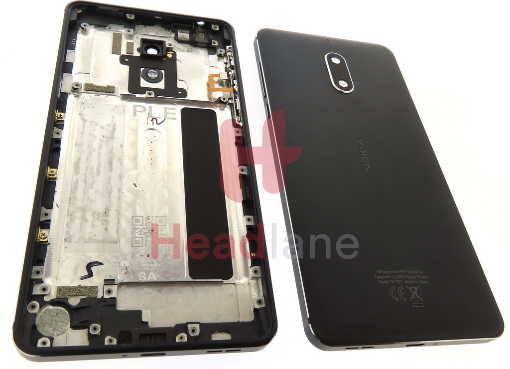 Nokia 6 TA-1021 Back / Battery Cover - Black