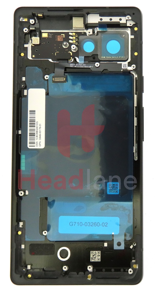 Google Pixel 6 Back / Battery Cover - Stormy Black