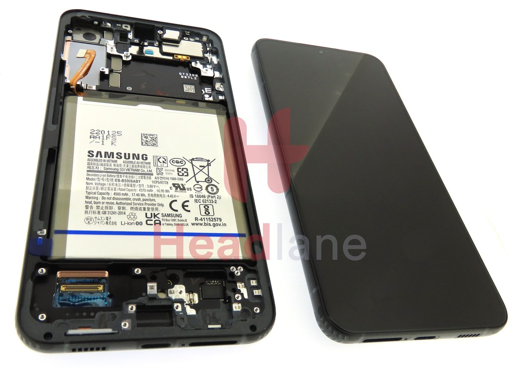 Samsung SM-S906 Galaxy S22+ / Plus LCD Display / Screen + Touch + Battery - Graphite