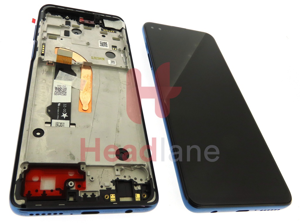 Motorola XT2125 Moto G100 LCD Display / Screen + Touch - Blue