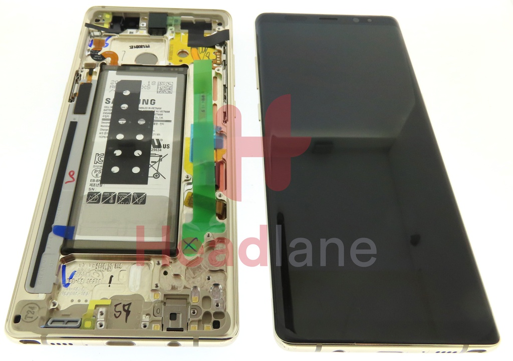 Samsung SM-N950 Galaxy Note 8 LCD Display / Screen + Touch + Battery - Gold