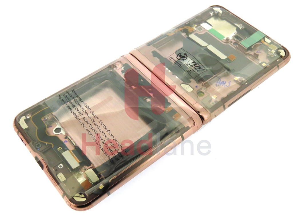 Samsung SM-F707 Galaxy Z Flip 5G LCD Display / Screen + Touch - Mystic Bronze (No Camera)