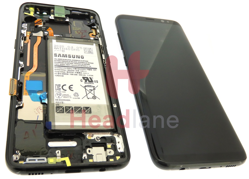 Samsung SM-G950 Galaxy S8 LCD Display / Screen + Touch + Battery - Black