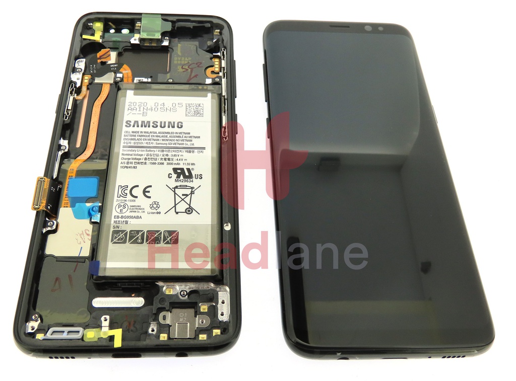 Samsung SM-G950 Galaxy S8 LCD Display / Screen + Touch + Battery - Black