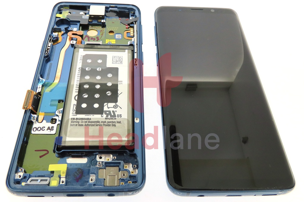 Samsung SM-G960F Galaxy S9 LCD Display / Screen + Touch + Battery - Blue