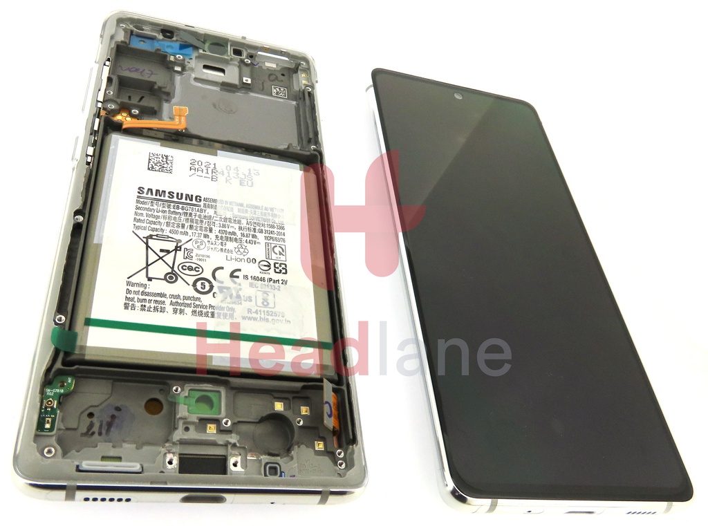 Samsung SM-G781 Galaxy S20 FE 5G LCD Display / Screen + Touch + Battery - Cloud White