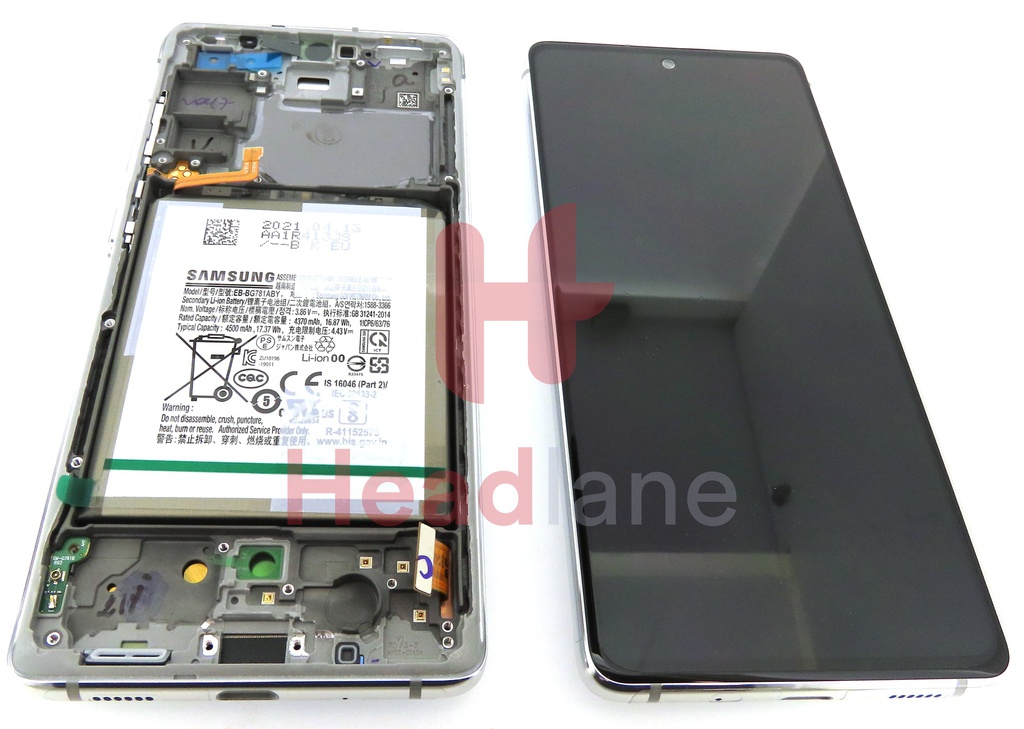 Samsung SM-G781 Galaxy S20 FE 5G LCD Display / Screen + Touch + Battery - Cloud White