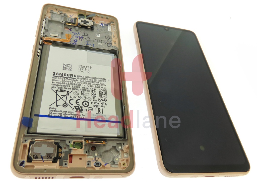 Samsung SM-A336 Galaxy A33 5G LCD Display / Screen + Touch + Battery - Peach