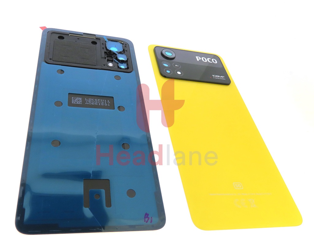 Xiaomi Poco X4 Pro 5G Back / Battery Cover - Yellow